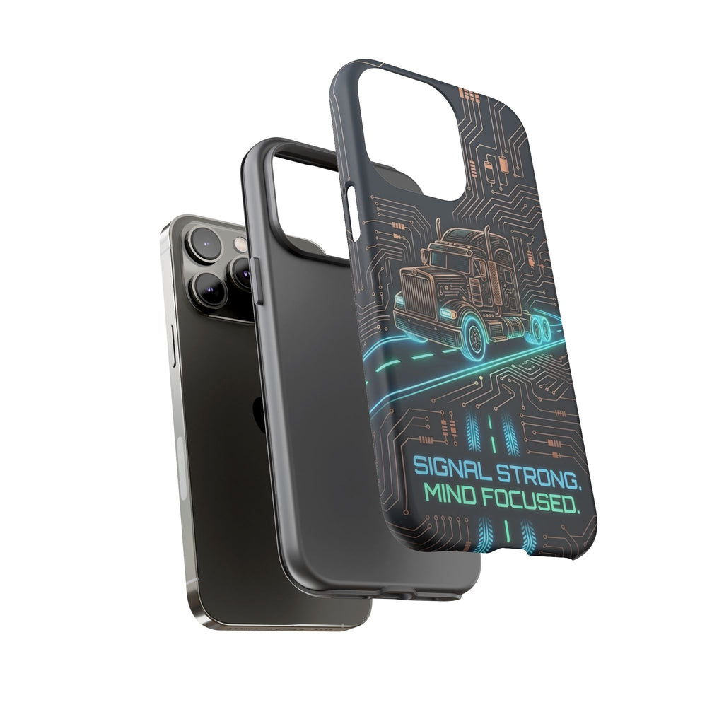 Truck Driver Gamer Phone Case — “Real Life. No Pause Button.”