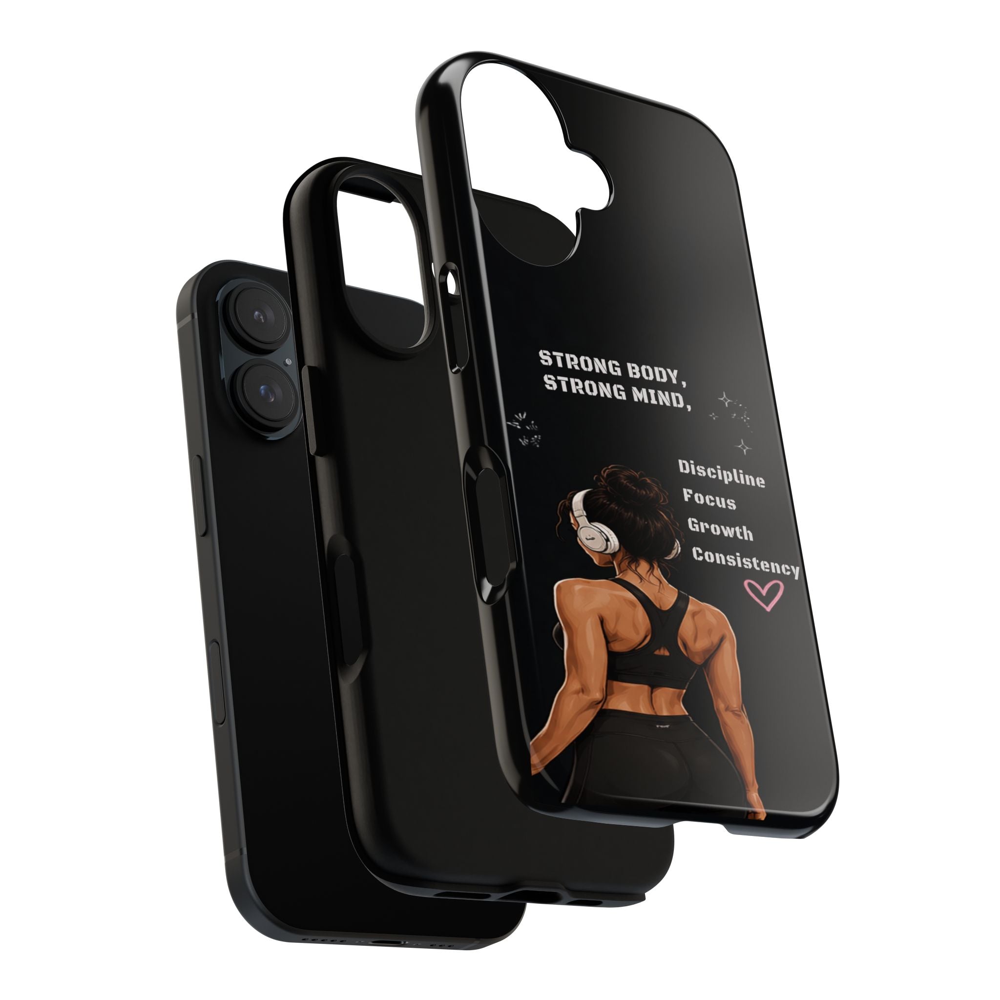 Strong Body, Strong Mind Phone Case — Motivational Fitness Protective Case