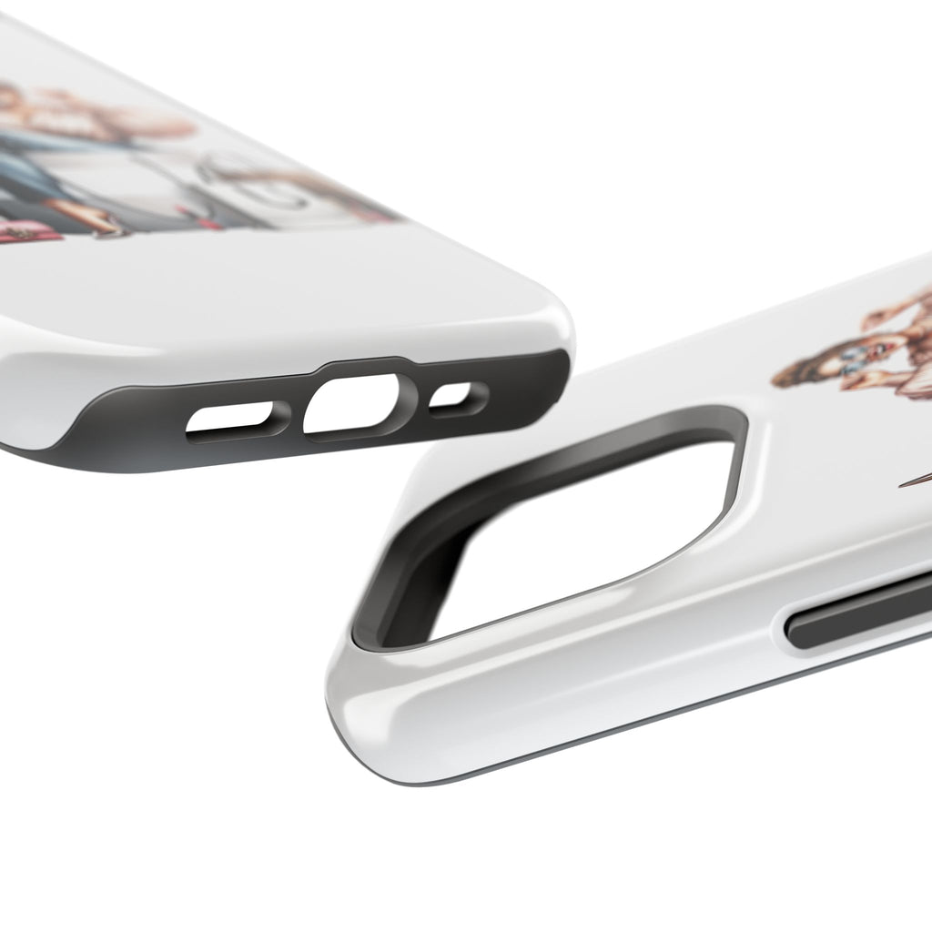 Magnetic Impact-Resistant Case — Luxury Shopper Goddess on Clouds Phone Cover