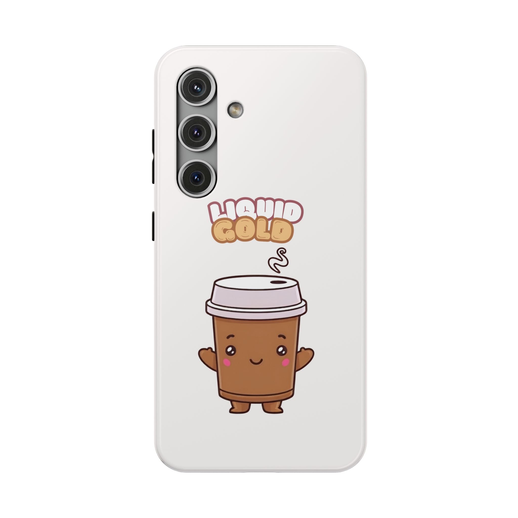 Coffee Cup Phone Case – “Liquid Gold” Cute Kawaii Espresso Impact-Resistant Case