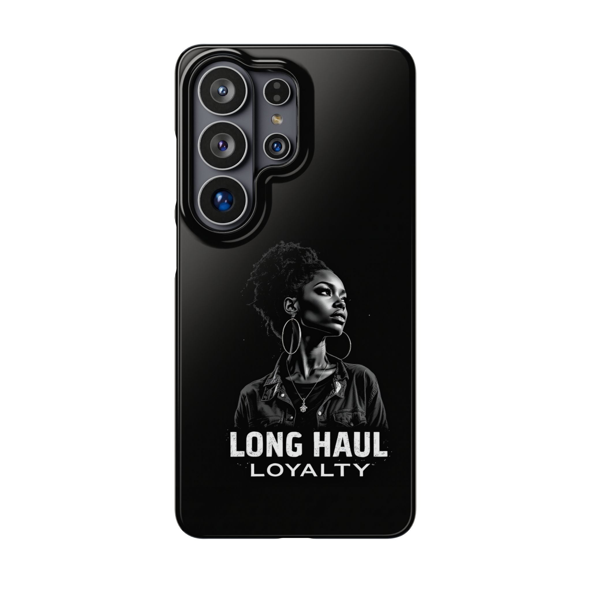 Phone Case — "Long Haul Loyalty" Black Portrait Snap Case