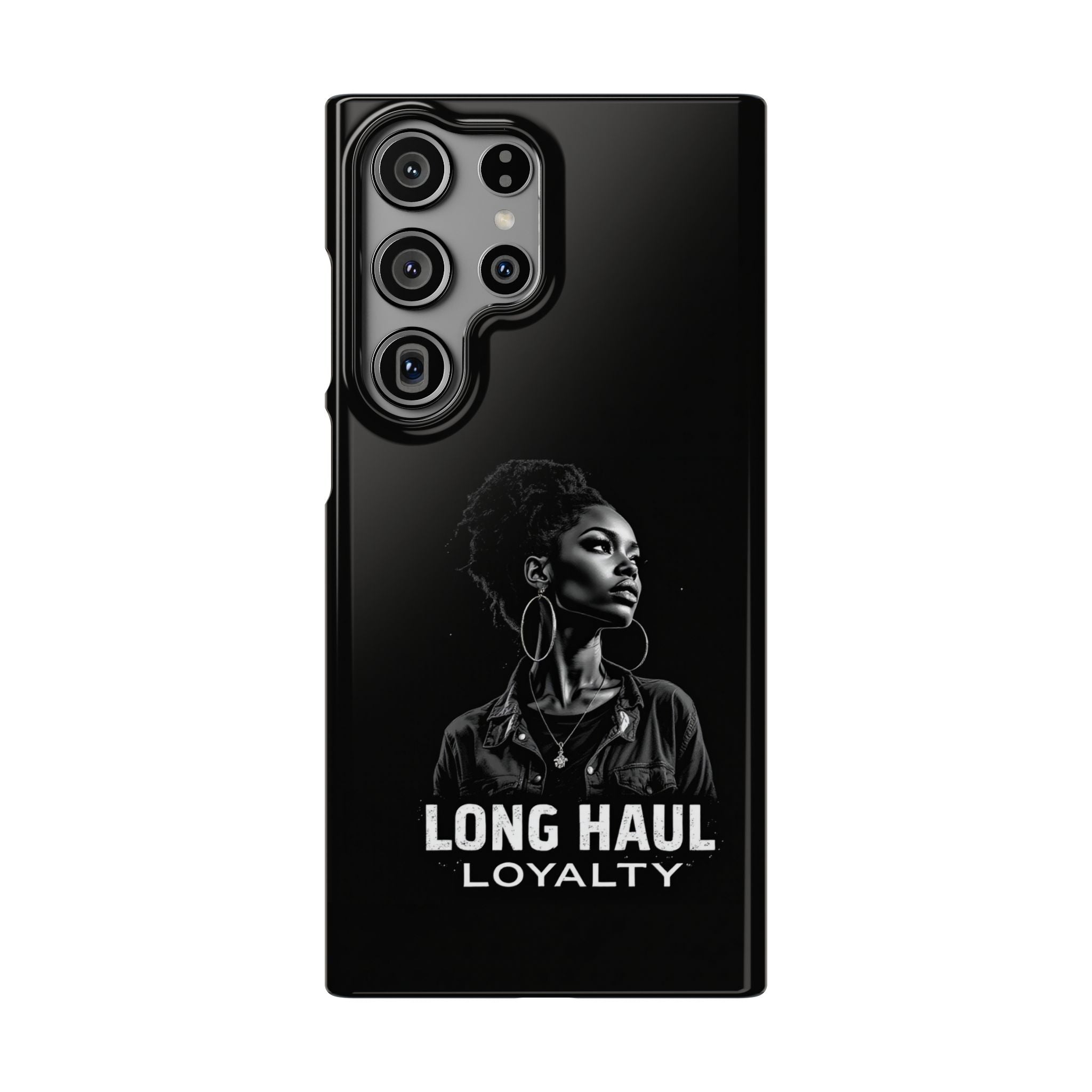 Phone Case — "Long Haul Loyalty" Black Portrait Snap Case