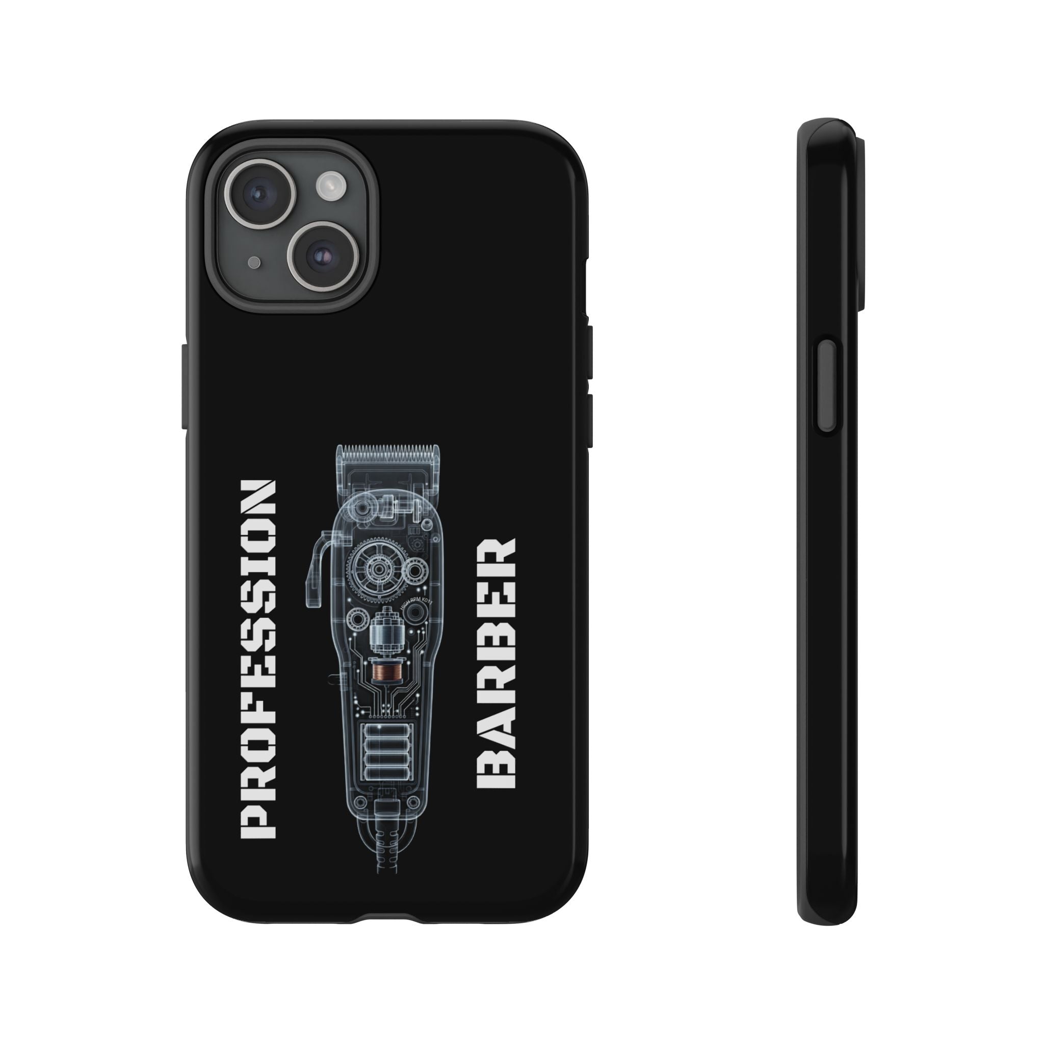 Barber Clip Cord X‑Ray Tough Phone Case – Professional Barber Gift