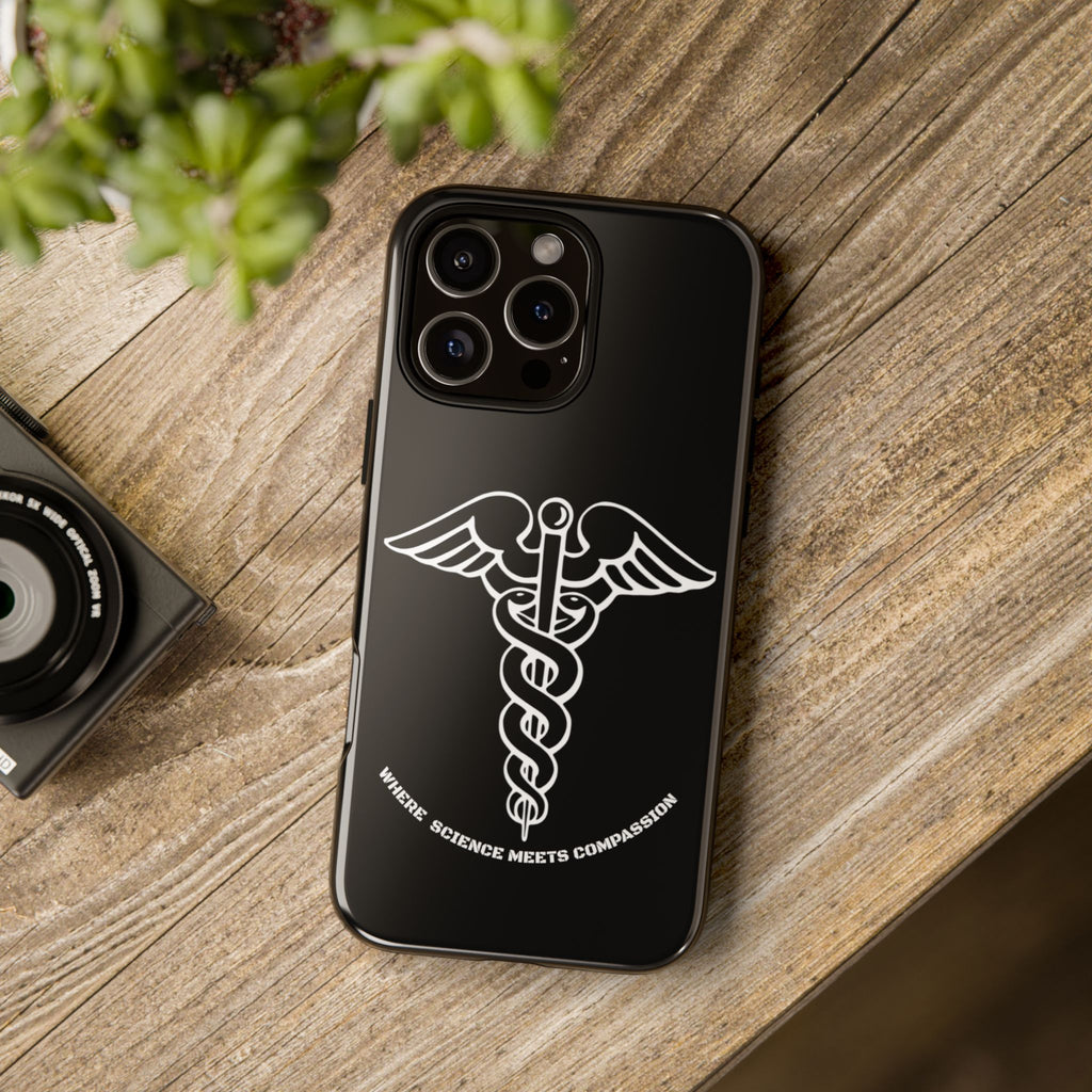 Medical Caduceus Phone Case — "Where Science Meets Compassion" Protective iPhone Cover