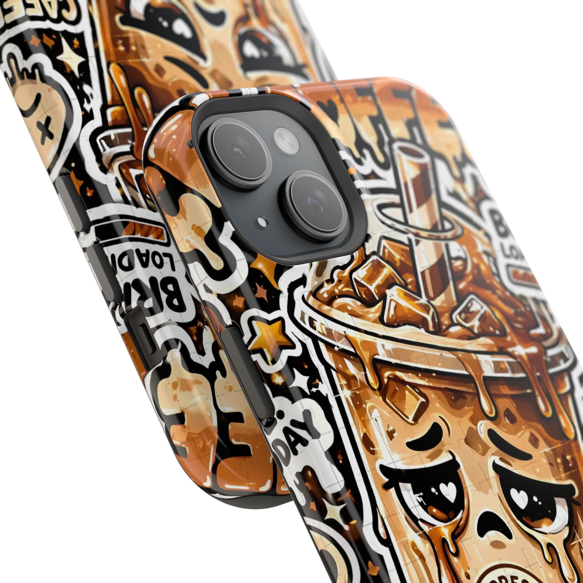 Iced Coffee Phone Case — “Sippin' & Survivin'” Magnetic Impact-Resistant Case
