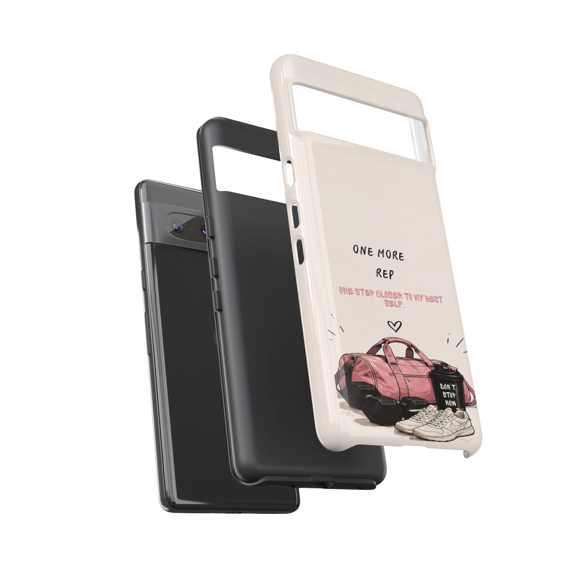 Gym Phone Case — "One More Rep" Workout Duffle & Sneakers Protective Case