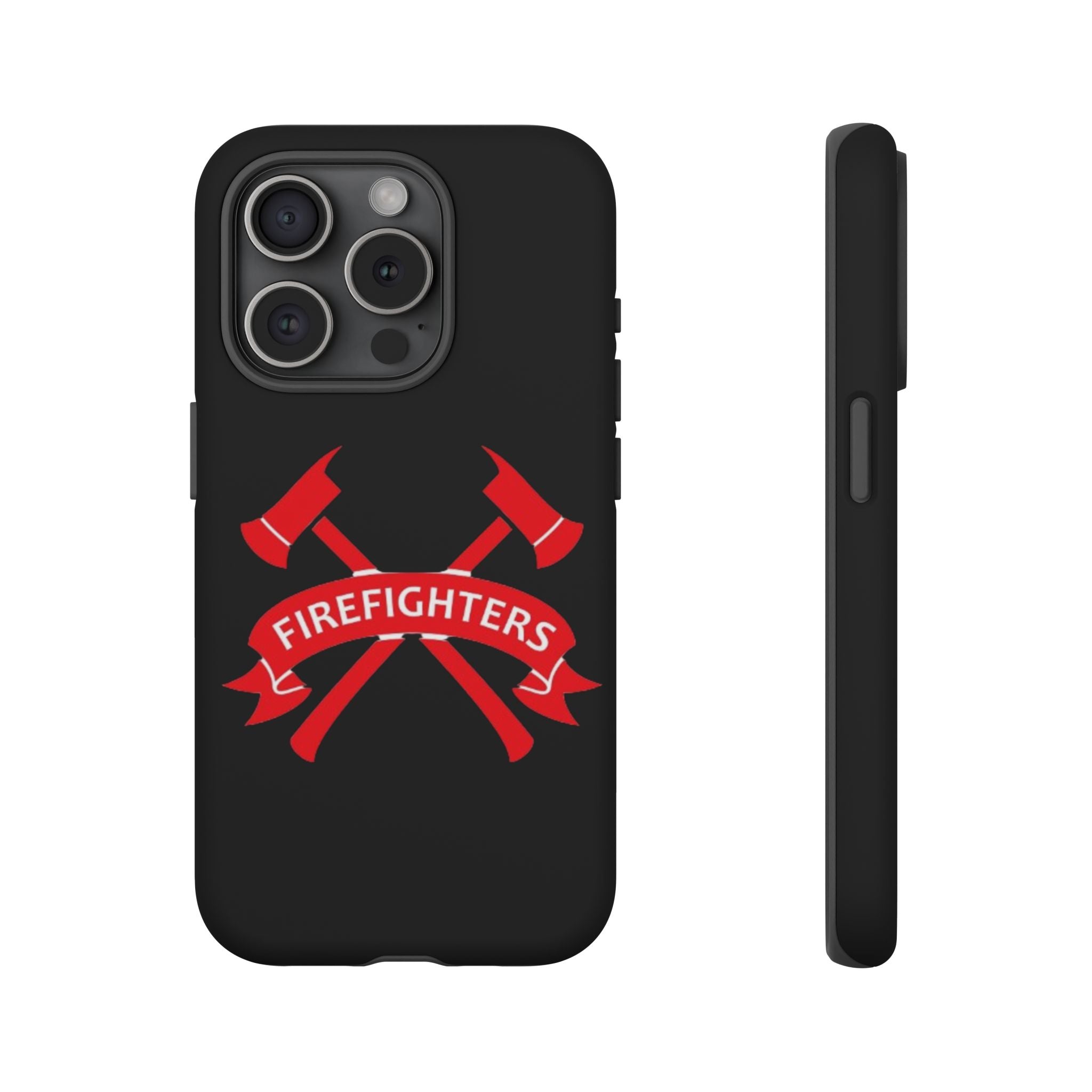 Firefighters Tough Phone Case — Red Crossed Axes Design