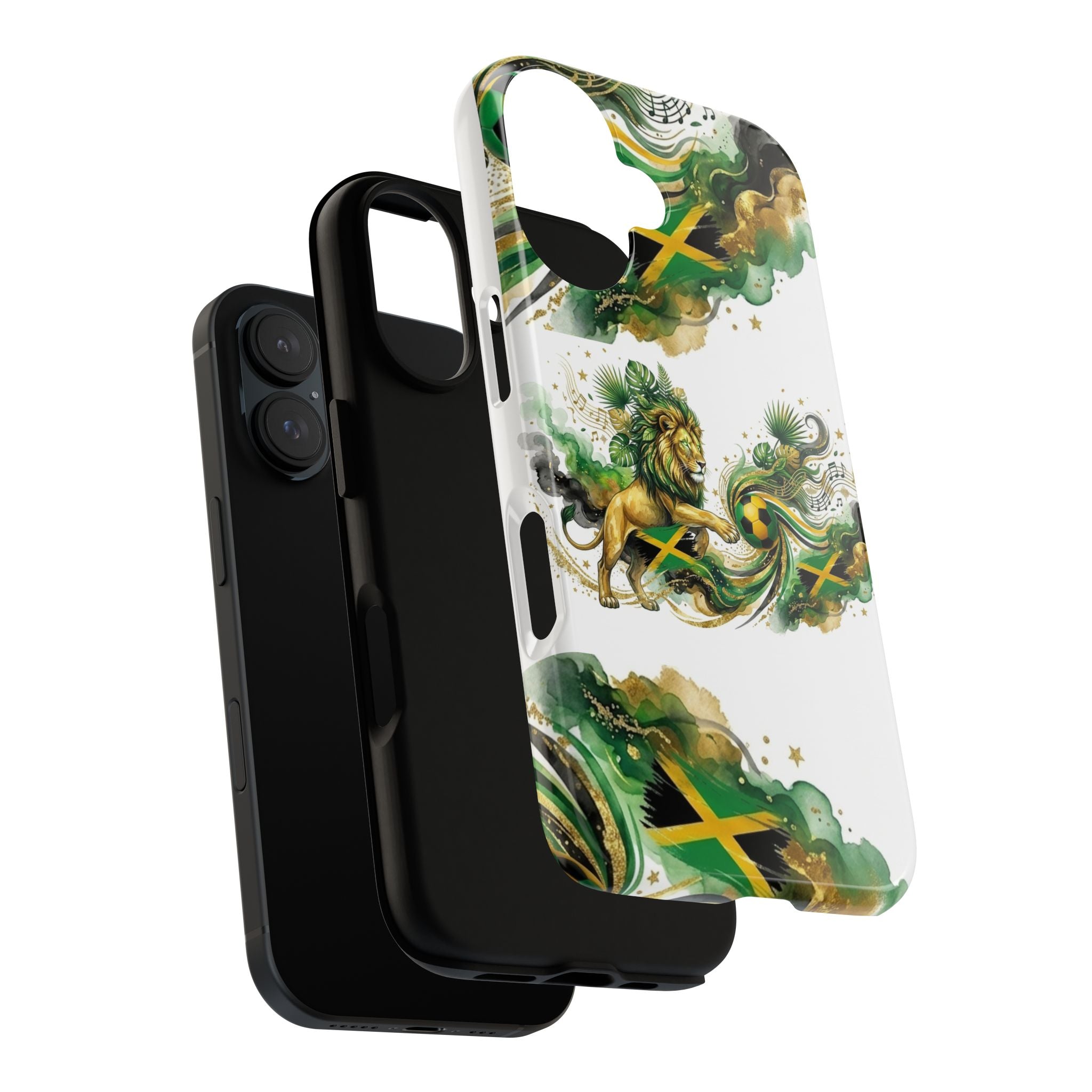 Jamaica Lion Phone Case — Jamaican Flag Rasta Protective Tough Case