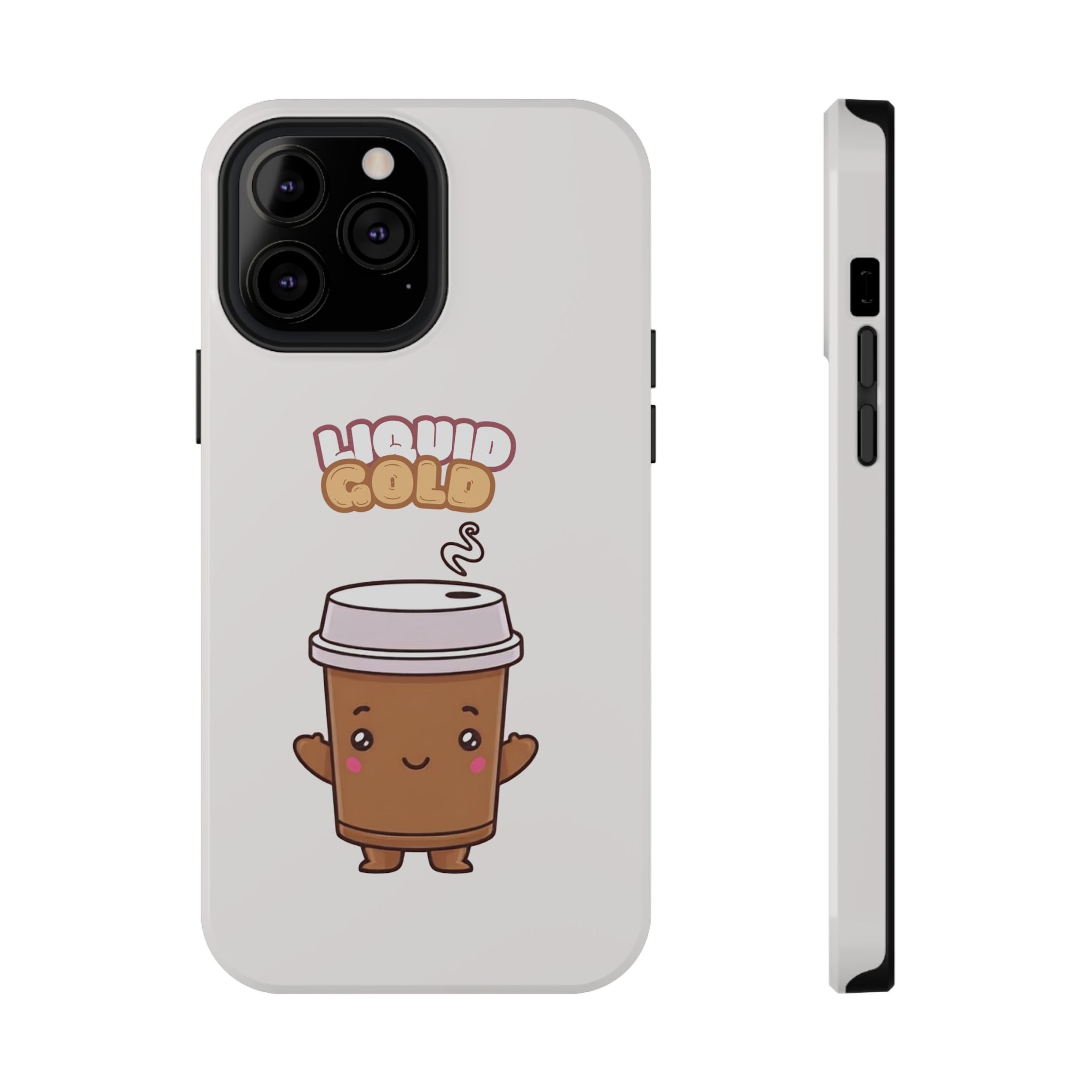 Coffee Cup Phone Case – “Liquid Gold” Cute Kawaii Espresso Impact-Resistant Case