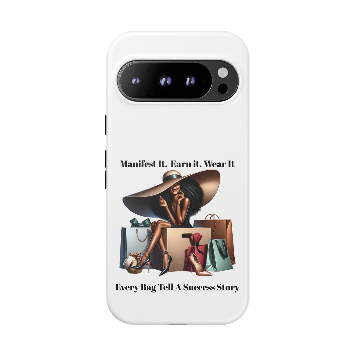 Phone Case - "Manifest It. Earn It. Wear It." Chic Shopper Design