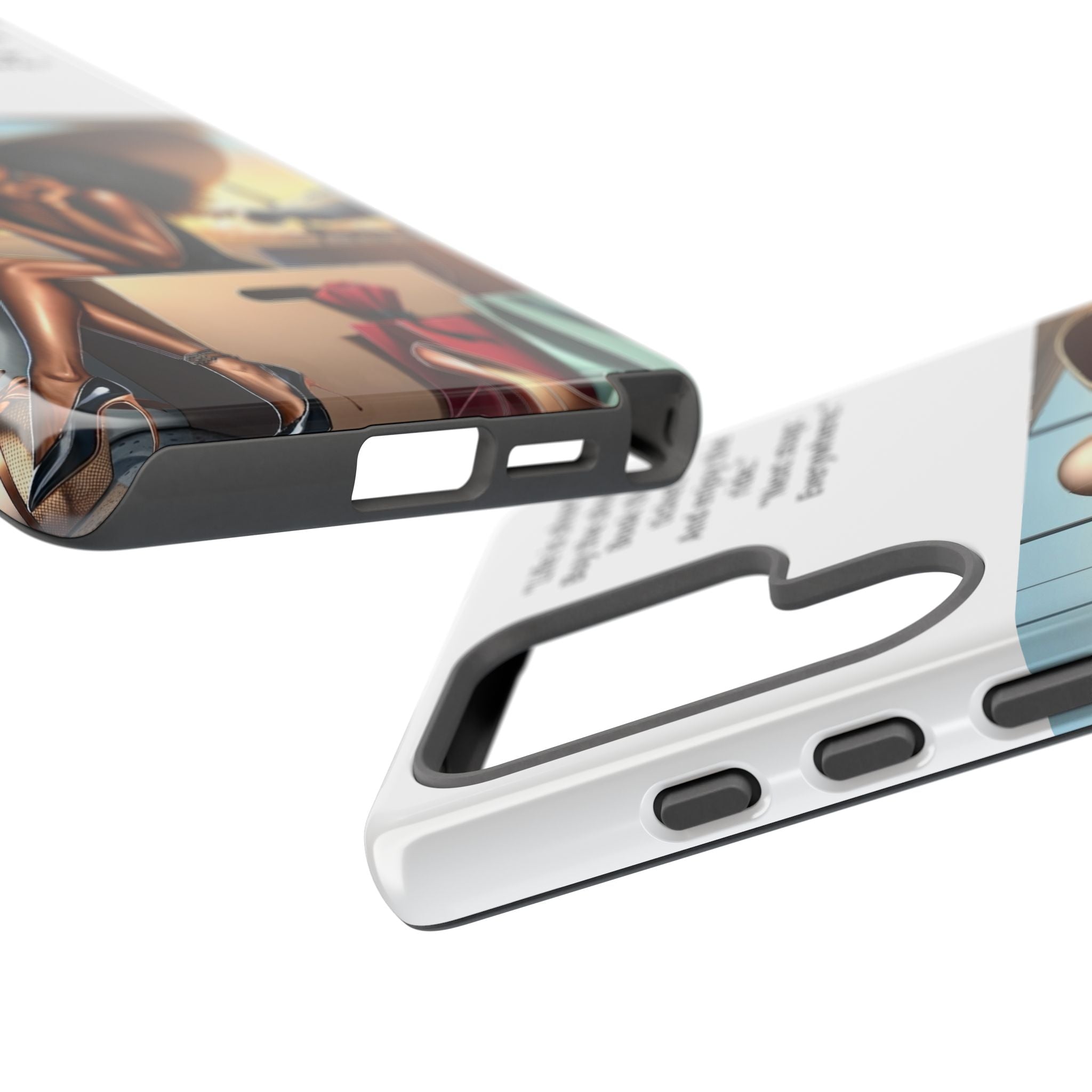 Phone Case - Inspirational Travel Woman Illustration ("Life is short. Buy the shoes…Next stop: Everywhere")