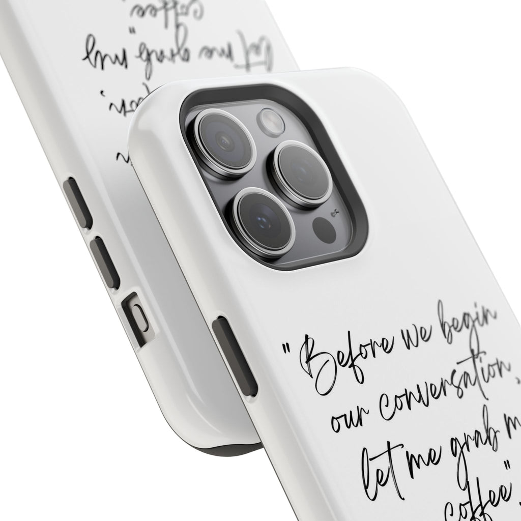 Coffee Quote Magnetic Impact-Resistant Phone Case