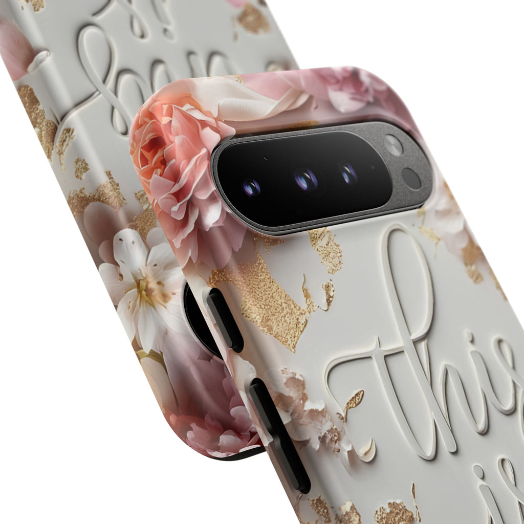 Phone Case — "This Is Me" Floral Tough Case