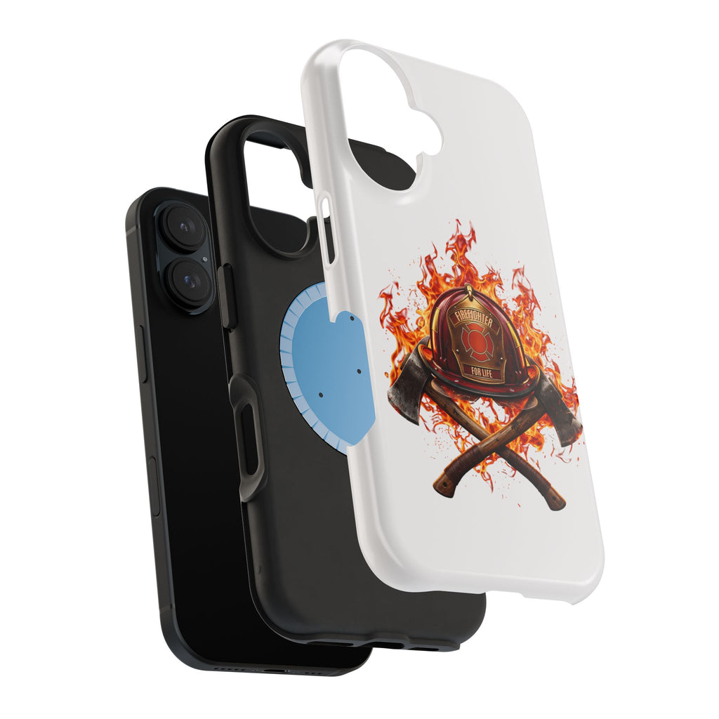 Firefighter Helmet Flames Phone Case — Station 117 Magnetic Impact-Resistant Case
