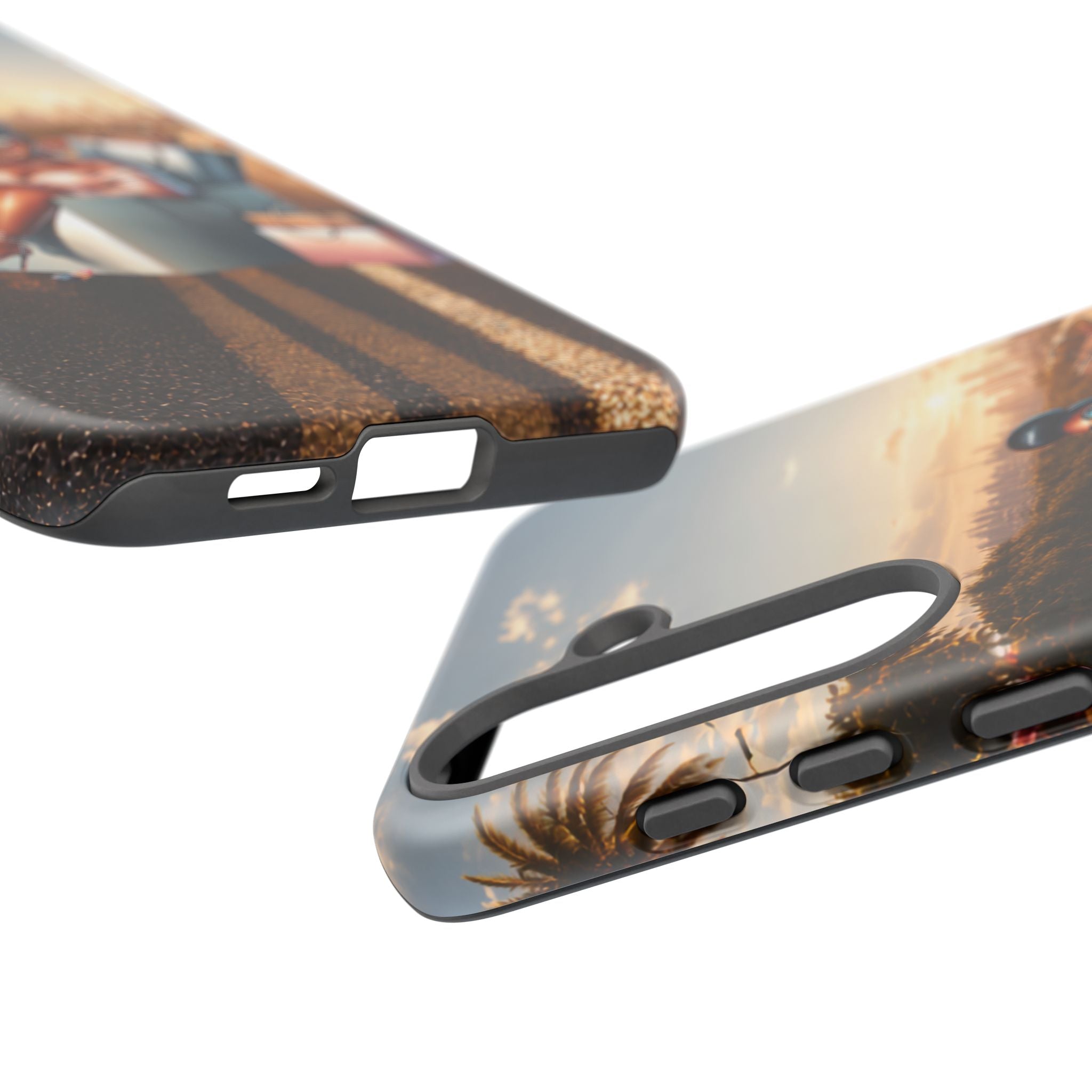 Phone Case — Chic Shopper Illustration on Cloud Background