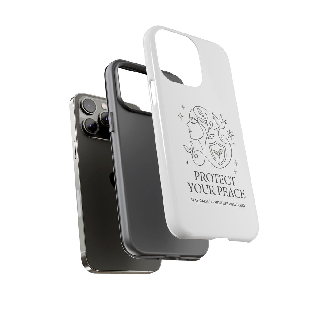 Protect Your Peace Phone Case – Minimalist Wellness iPhone Cover