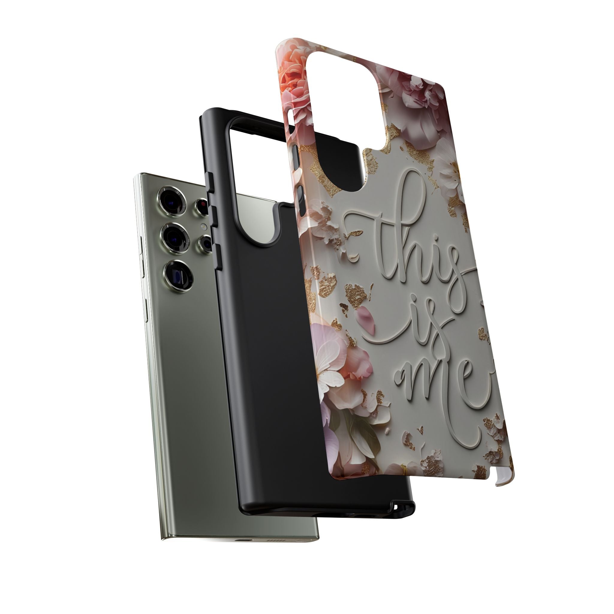 Phone Case — "This Is Me" Floral Tough Case