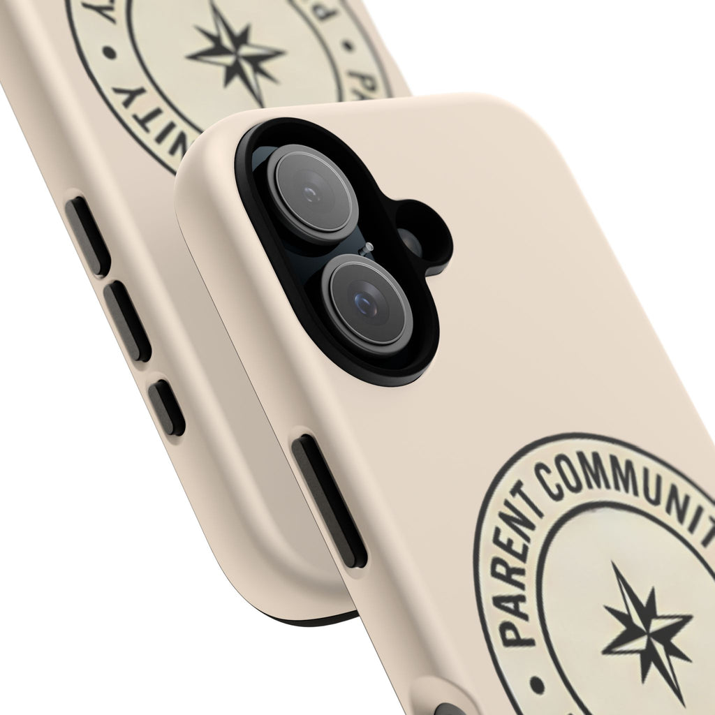 Parent Community Tough Phone Case — Durable Compass Logo Protective Cover