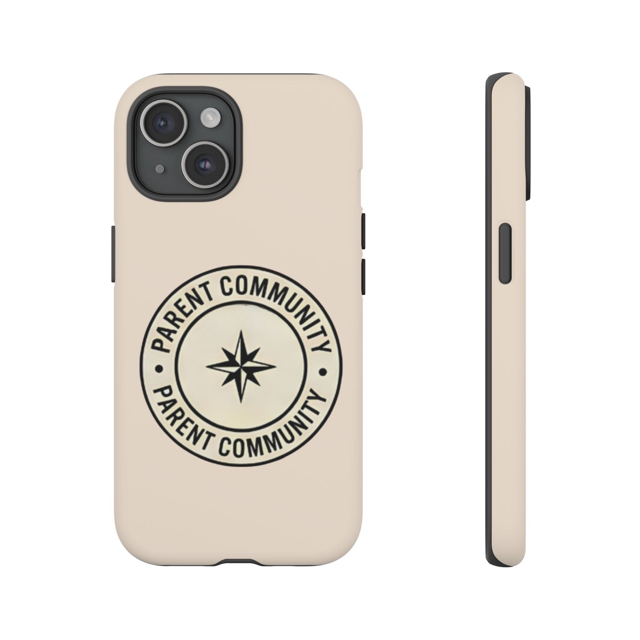 Parent Community Tough Phone Case — Durable Compass Logo Protective Cover