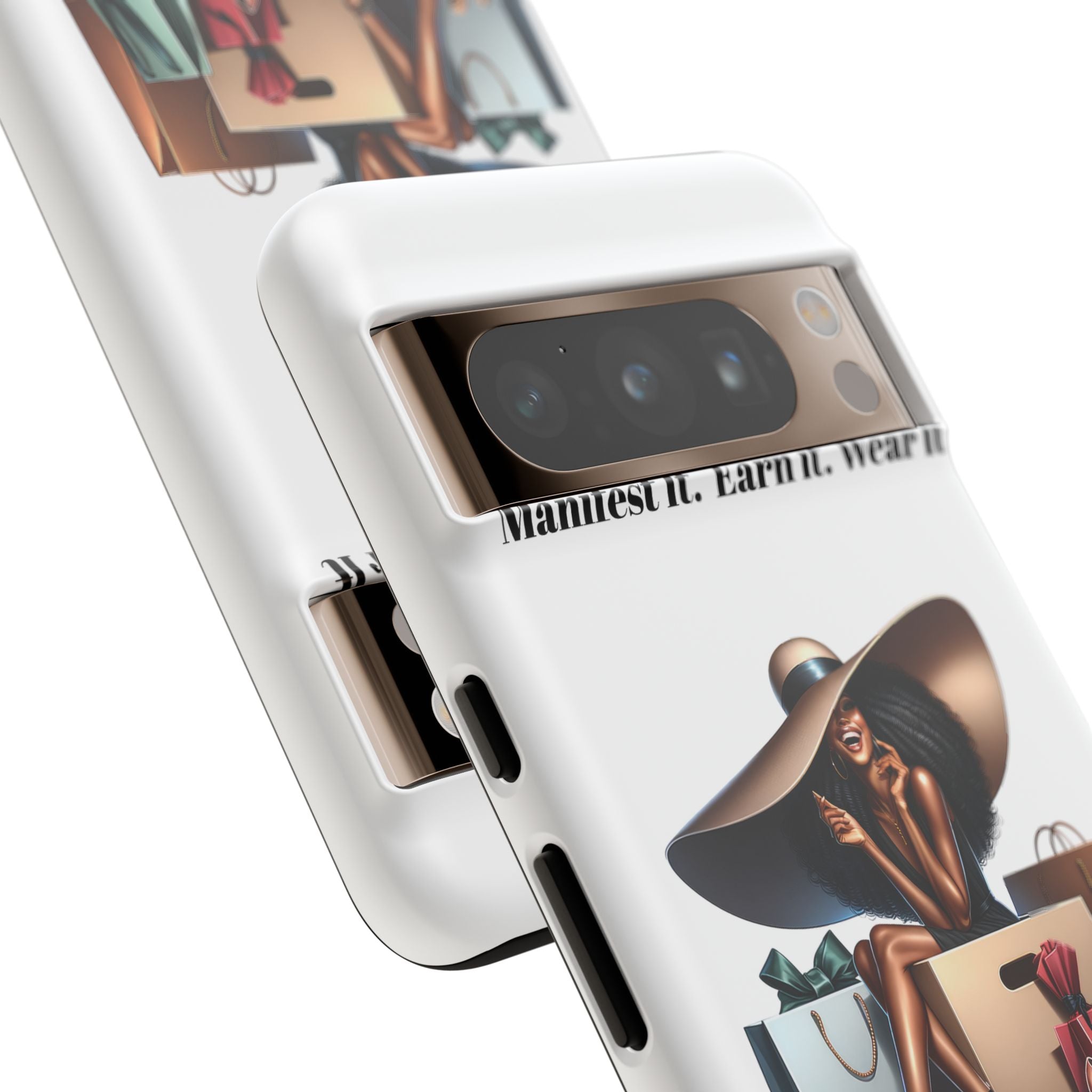 Phone Case - "Manifest It. Earn It. Wear It." Chic Shopper Design