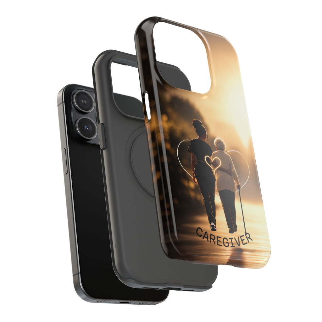 Caregiver Phone Case — Impact-Resistant Protective Case with Heart Design