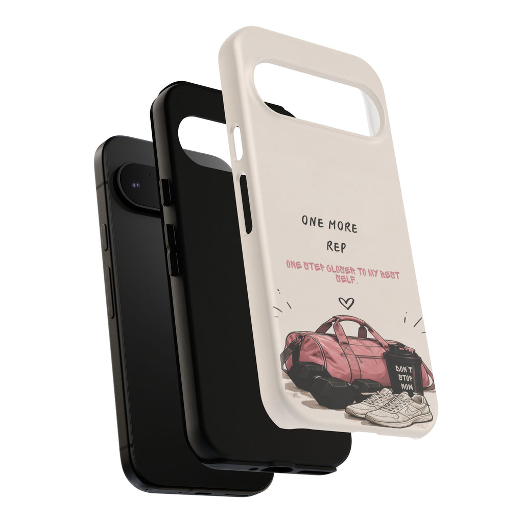 Gym Phone Case — "One More Rep" Workout Duffle & Sneakers Protective Case