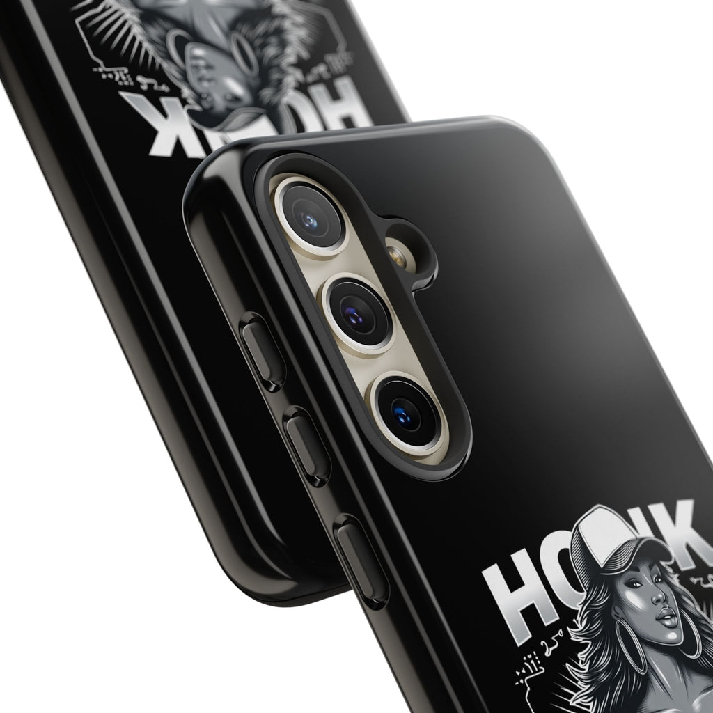 Phone Case — 'Honk' Trucker Girl Retro Semi Truck Protective Case