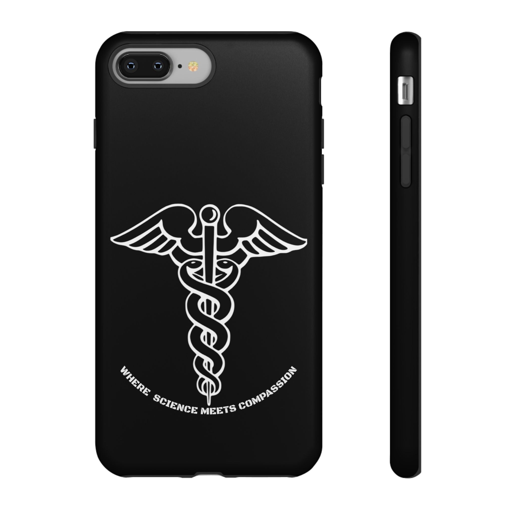 Medical Caduceus Phone Case — "Where Science Meets Compassion" Protective iPhone Cover