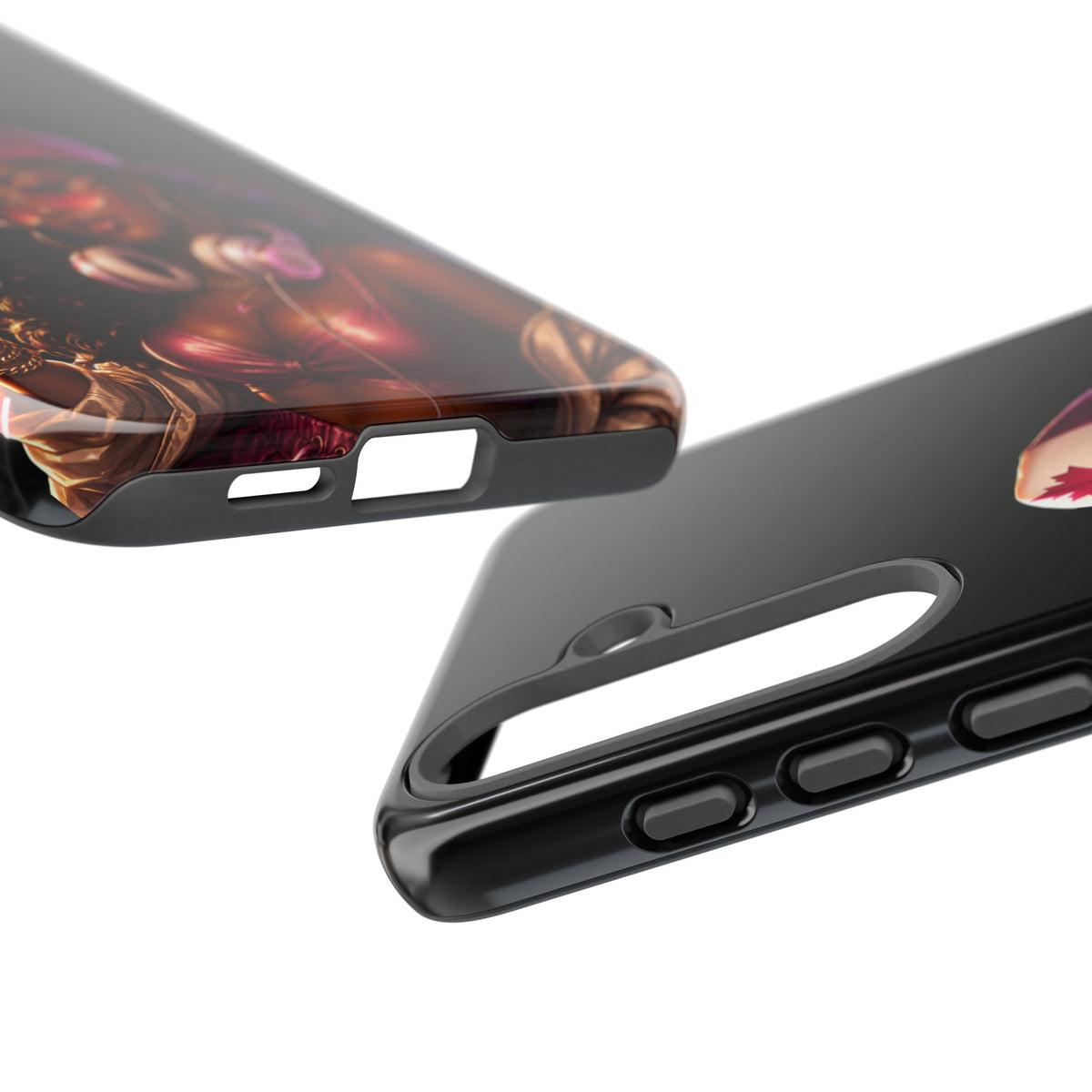 Phone Case - Cool Urban Woman with Headphones & Maple Hat