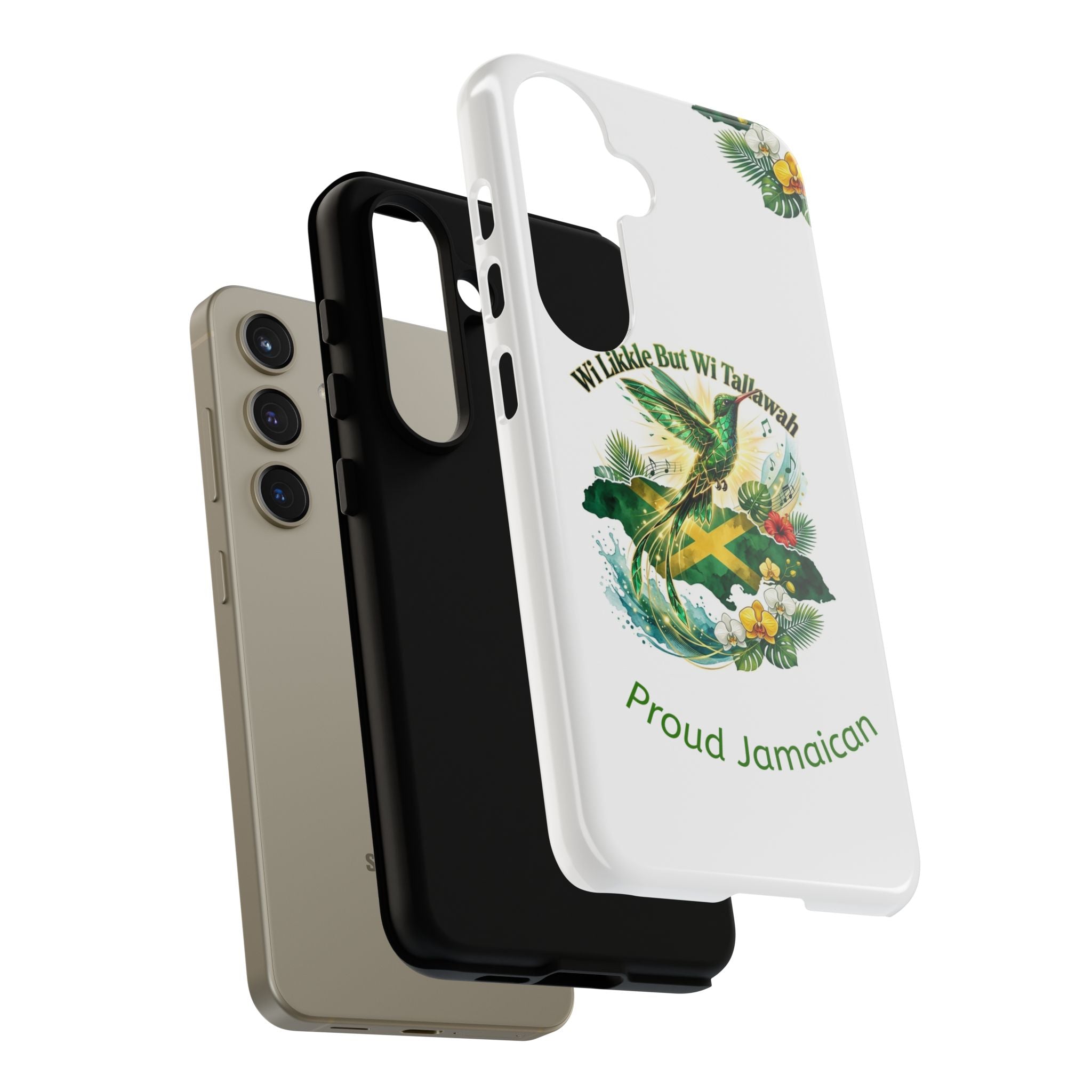 Jamaica Hummingbird Phone Case — “Wi Likkle But Wi Tallawah” Tropical Protective Cover