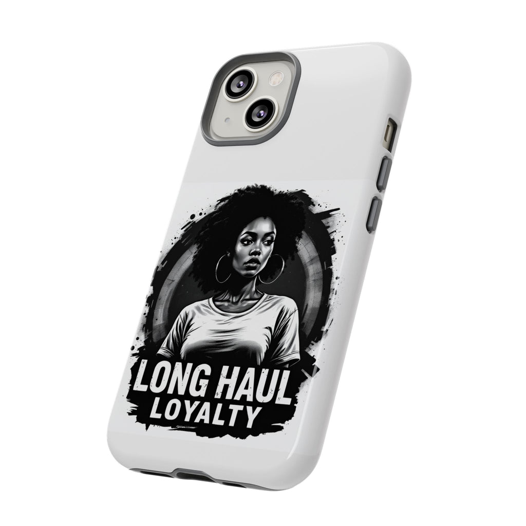 Phone Case — "Long Haul Loyalty" Black & White Portrait Protective Case