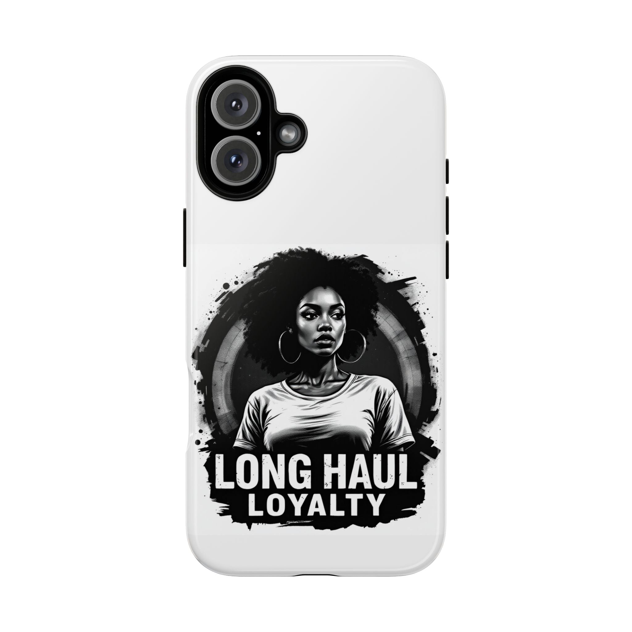 Phone Case — "Long Haul Loyalty" Black & White Portrait Protective Case