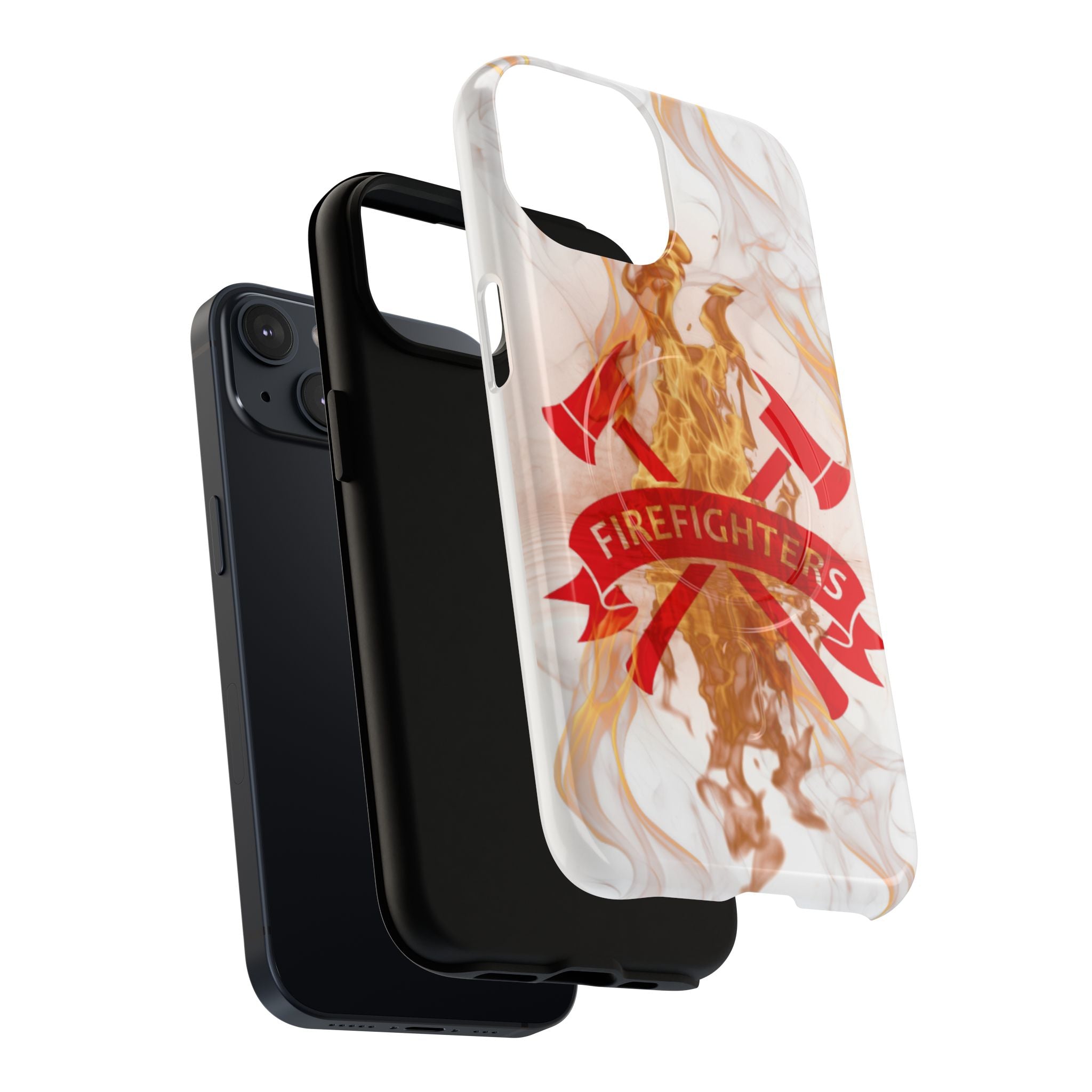 Firefighter Emblem Tough Magnetic Phone Case — Flame Design
