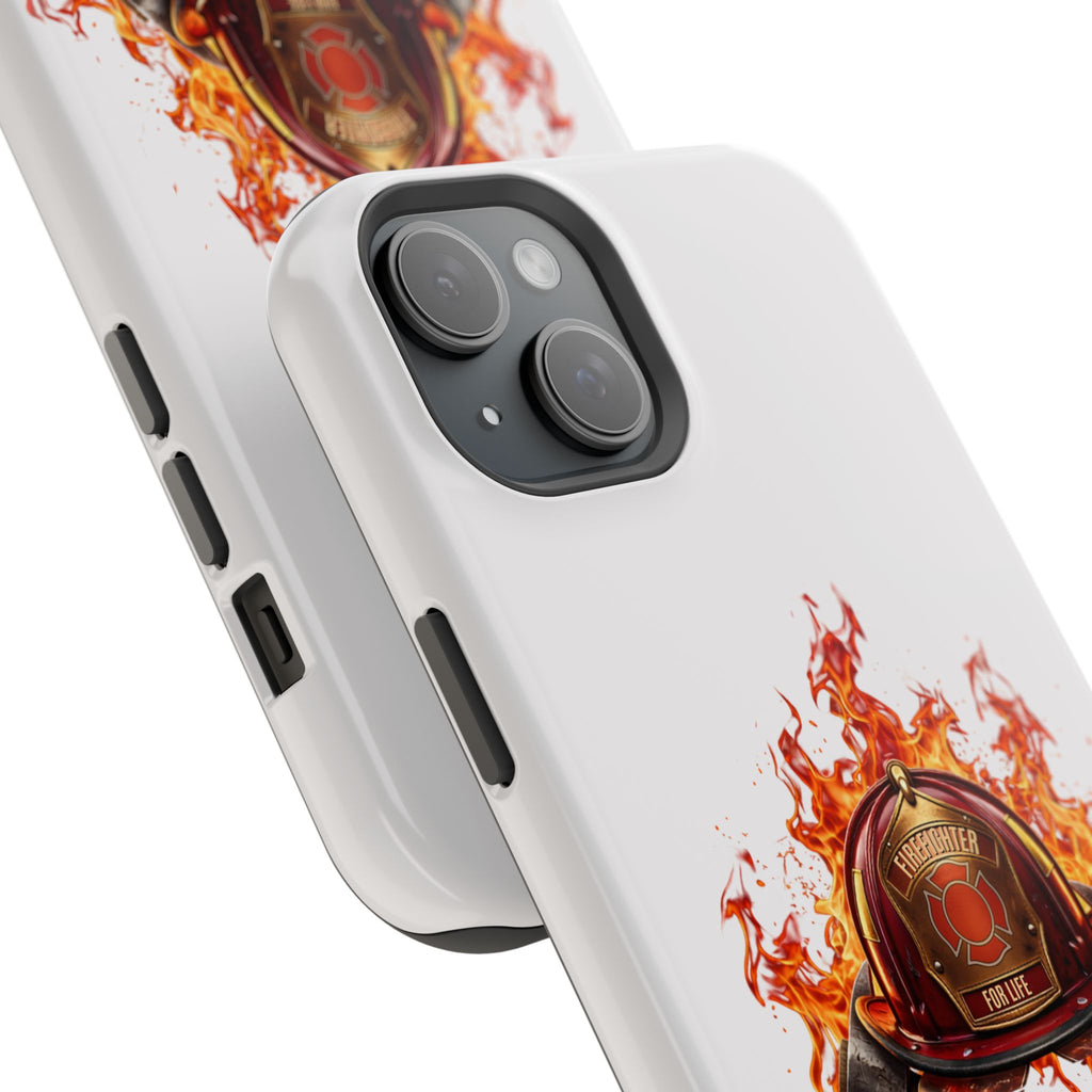 Firefighter Helmet Flames Phone Case — Station 117 Magnetic Impact-Resistant Case