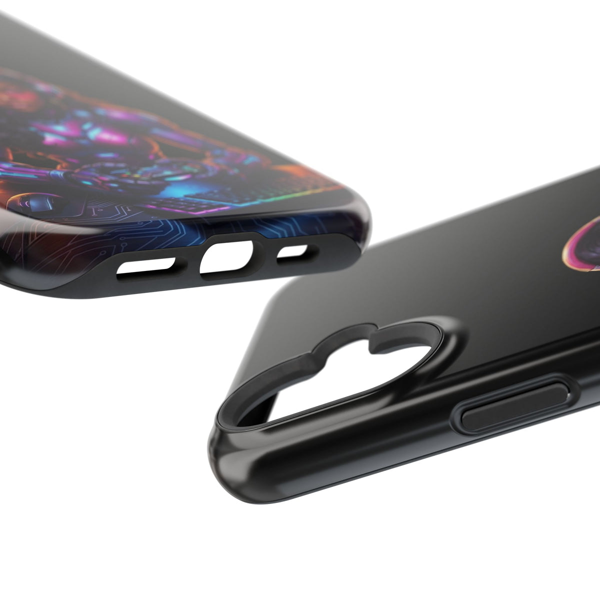 Gamer Girl Cyber Armor Phone Case — Impact‑Resistant Protective Cover