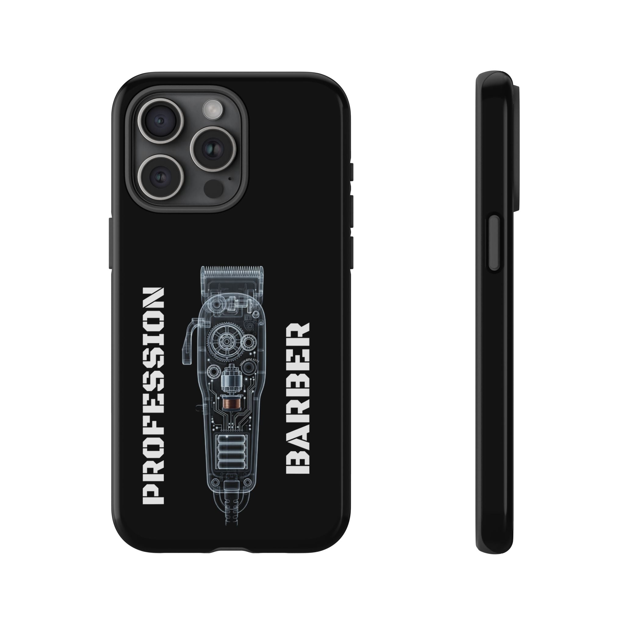 Barber Clip Cord X‑Ray Tough Phone Case – Professional Barber Gift