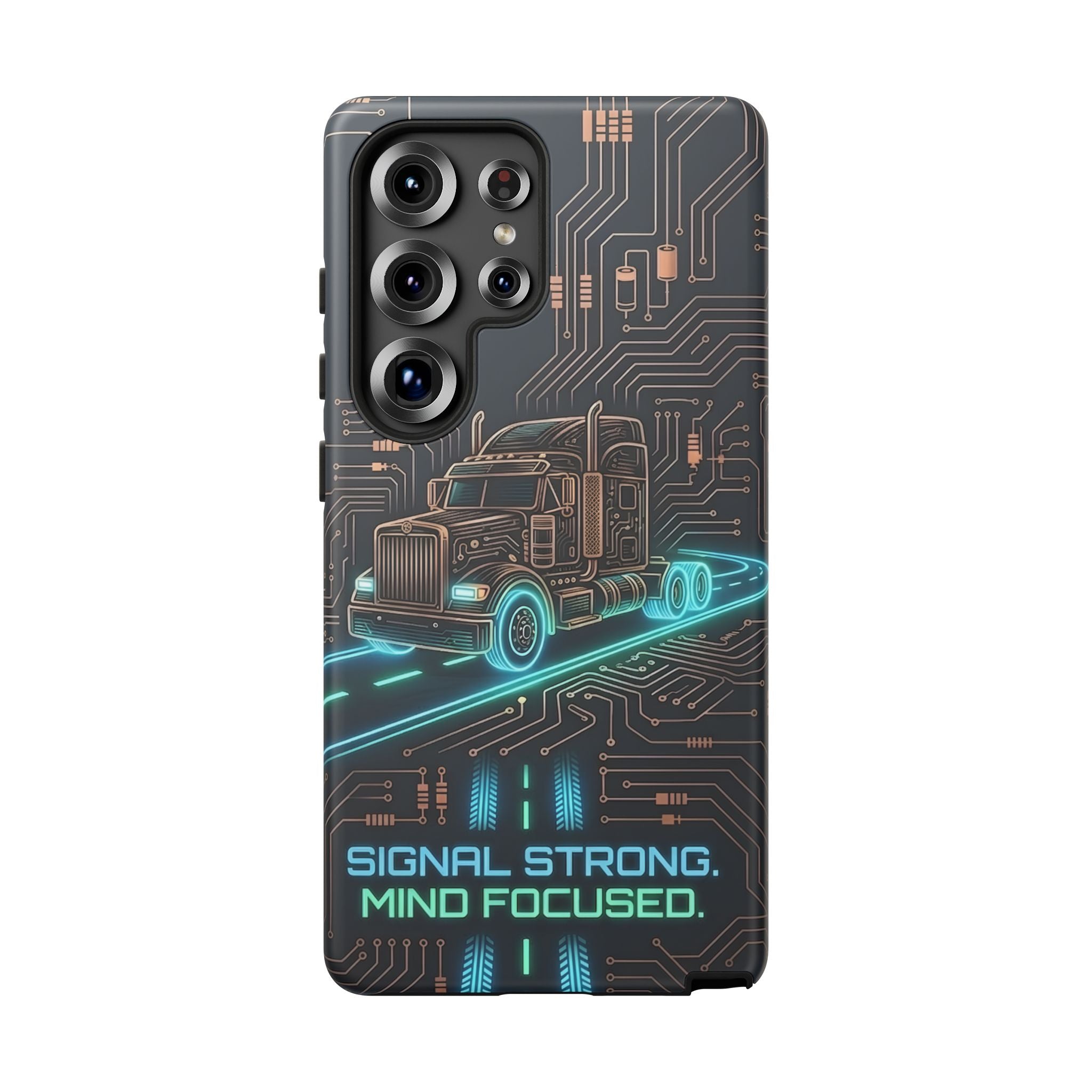Truck Driver Gamer Phone Case — “Real Life. No Pause Button.”