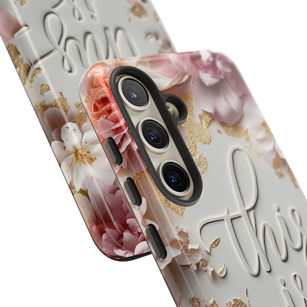 Phone Case — "This Is Me" Floral Tough Case