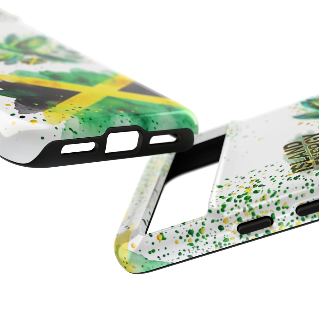 Island Energy Tough Phone Case — Colorful Hummingbird & Tropical Sunset Protective Cover