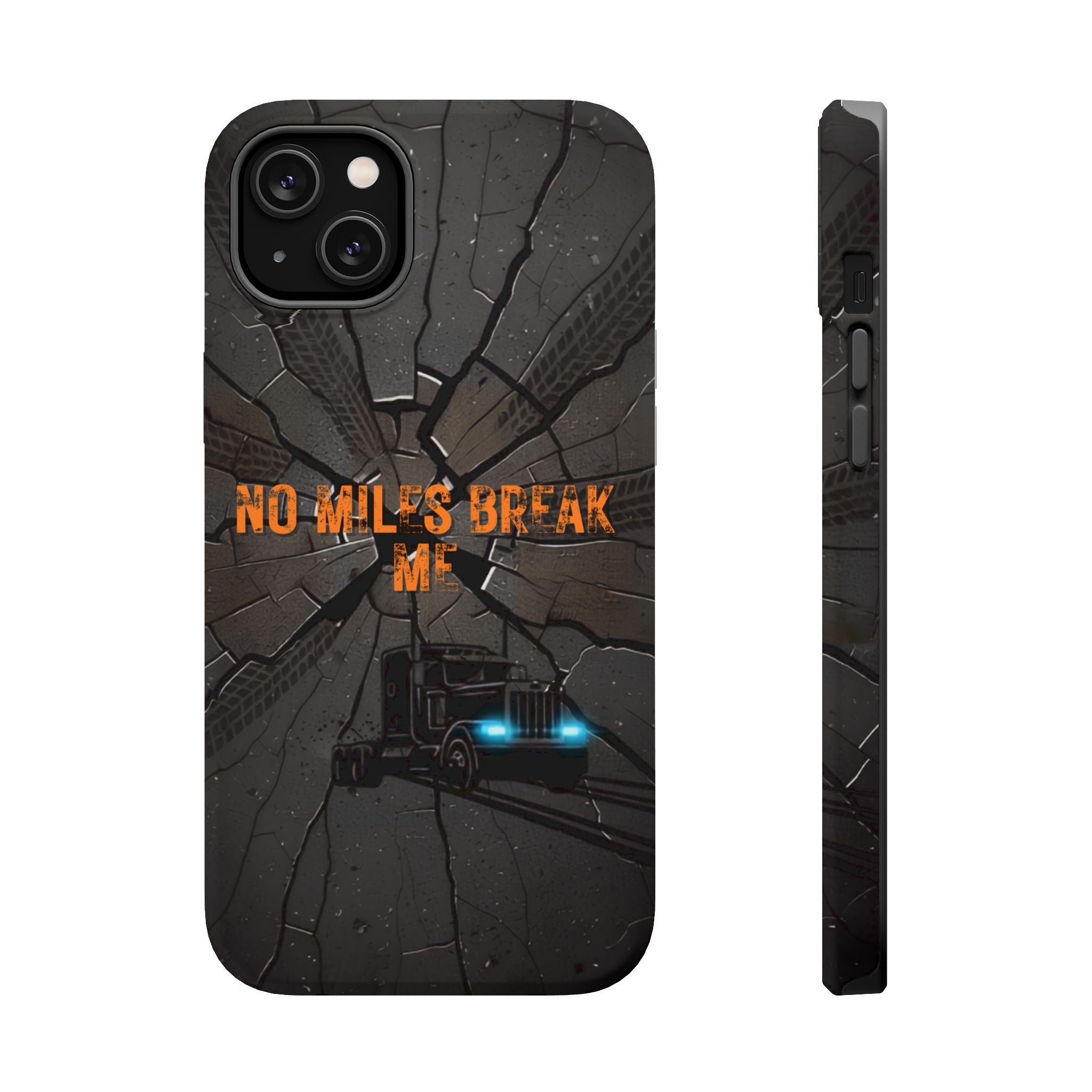 Phone Case — Fiery Semi Truck Magnetic Impact-Resistant Case