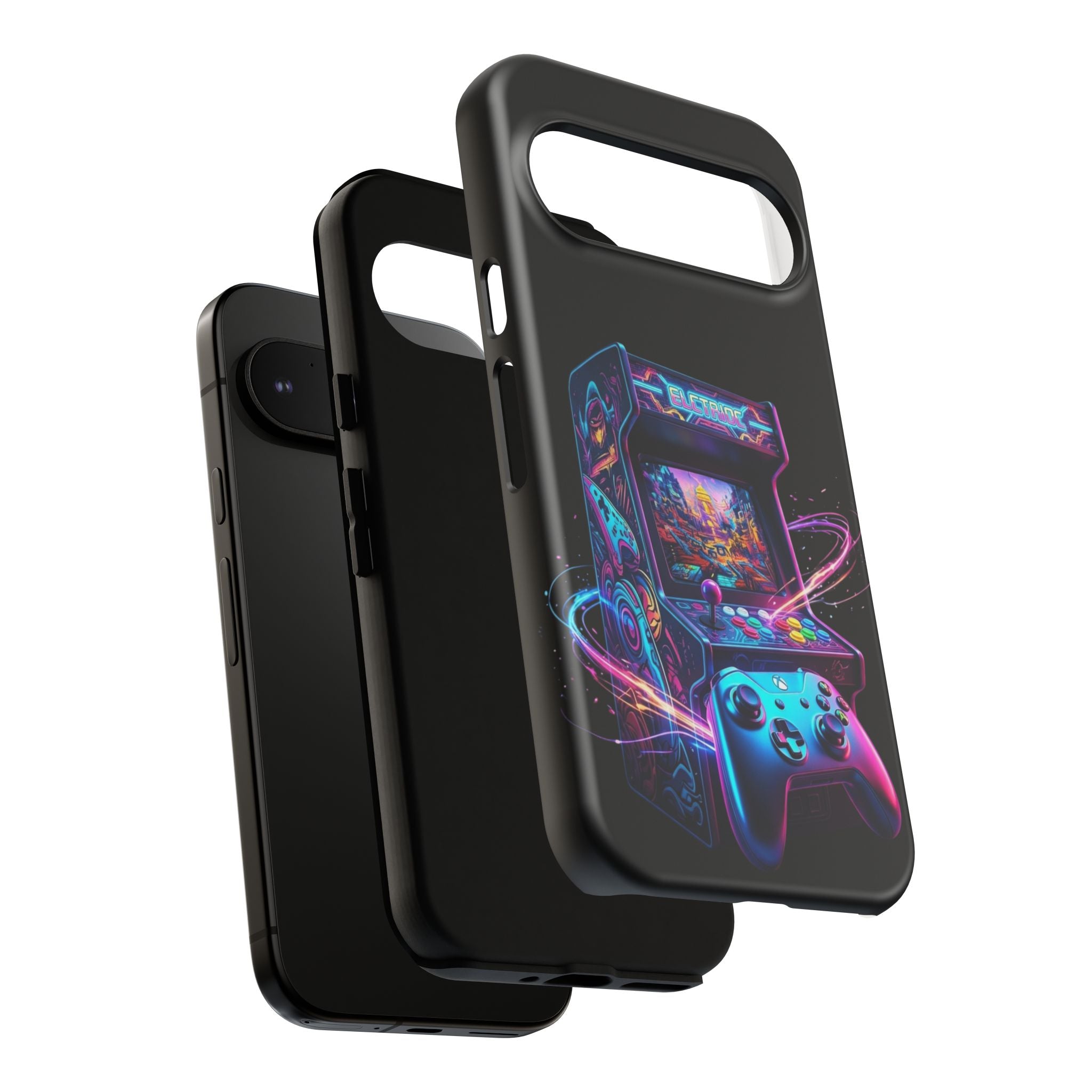 Retro Arcade Phone Case — Neon Gaming Controller Design