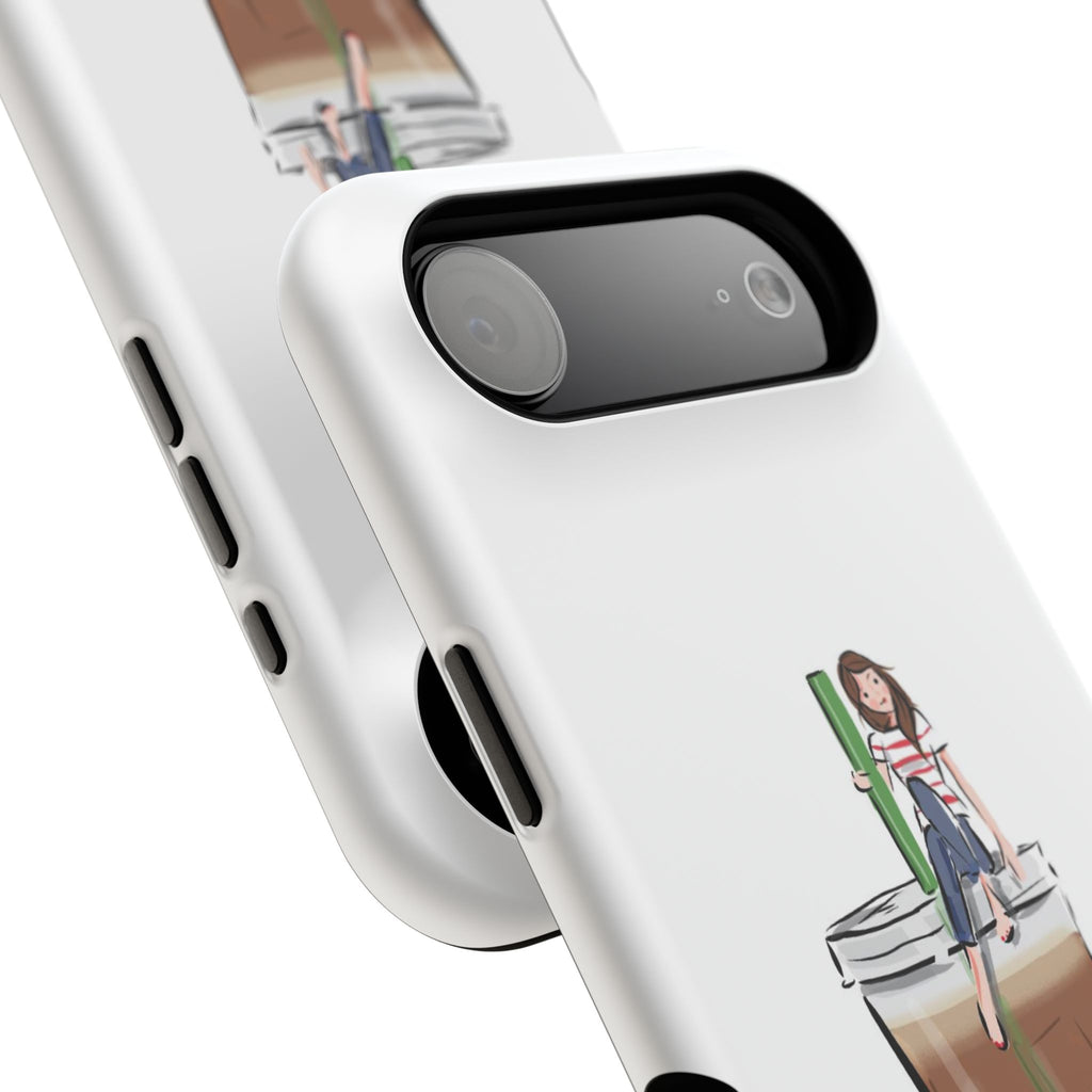 Iced Coffee & Me Phone Case — Cute Illustration 'Emotional Support Iced Coffee' Impact-Resistant Case
