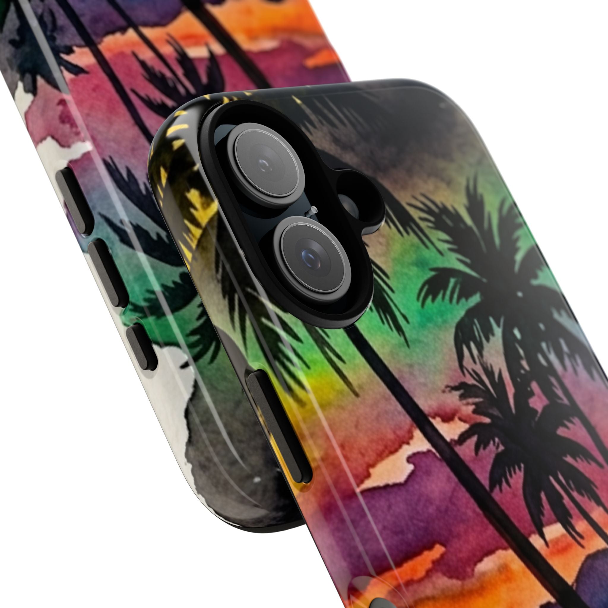 Tropical Sunset Phone Case – Palm Tree Beach Protective Cover