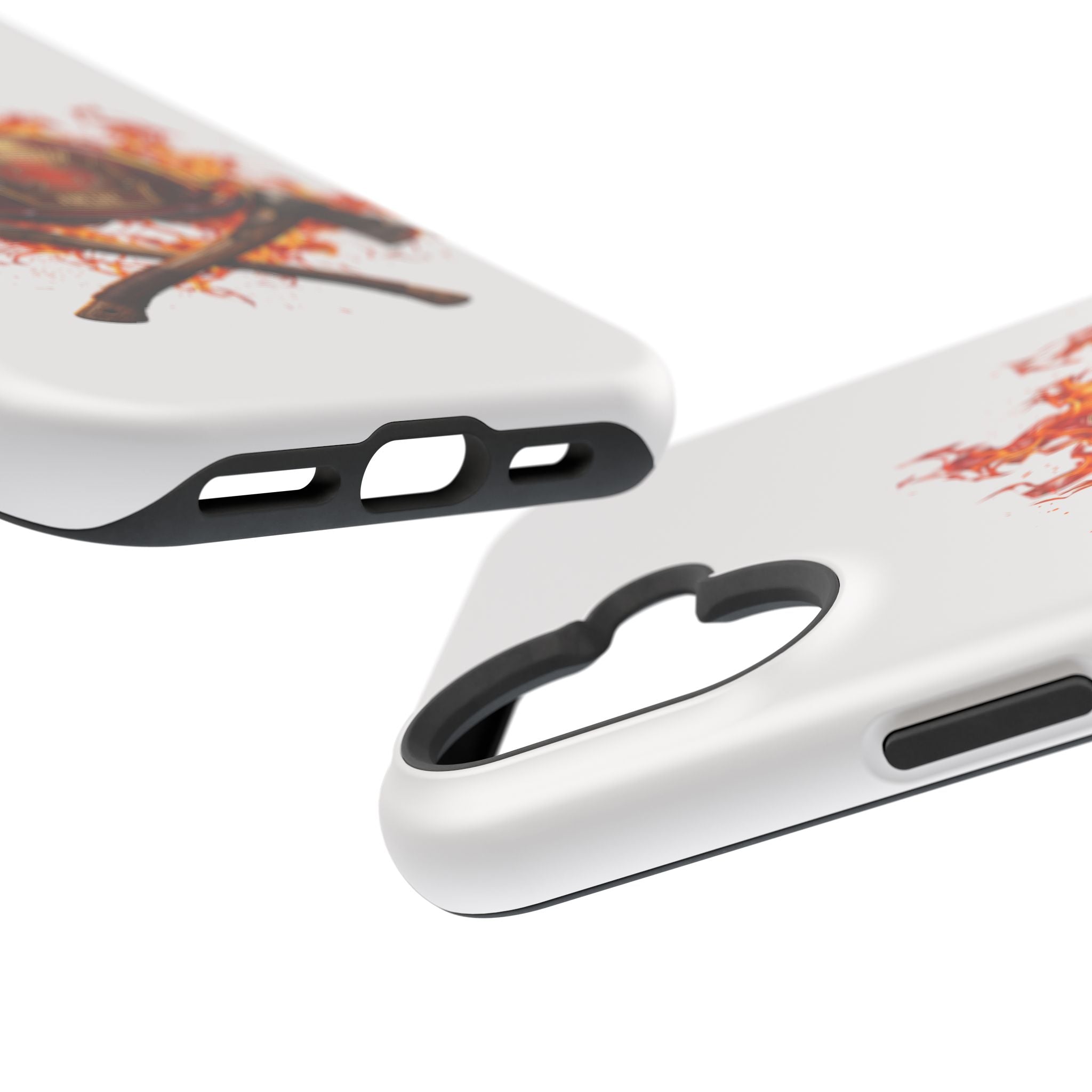 Firefighter Helmet Flames Phone Case — Station 117 Magnetic Impact-Resistant Case