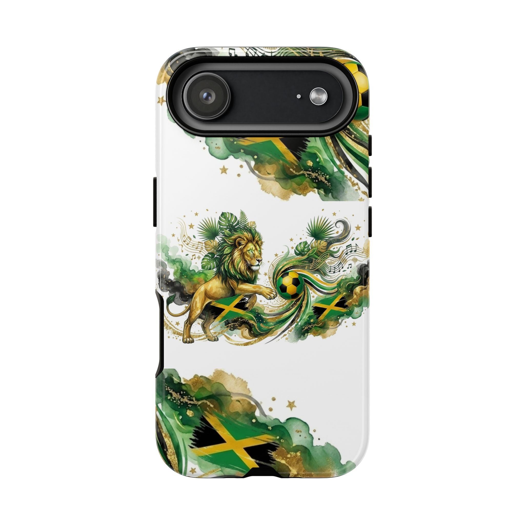 Jamaica Lion Phone Case — Jamaican Flag Rasta Protective Tough Case