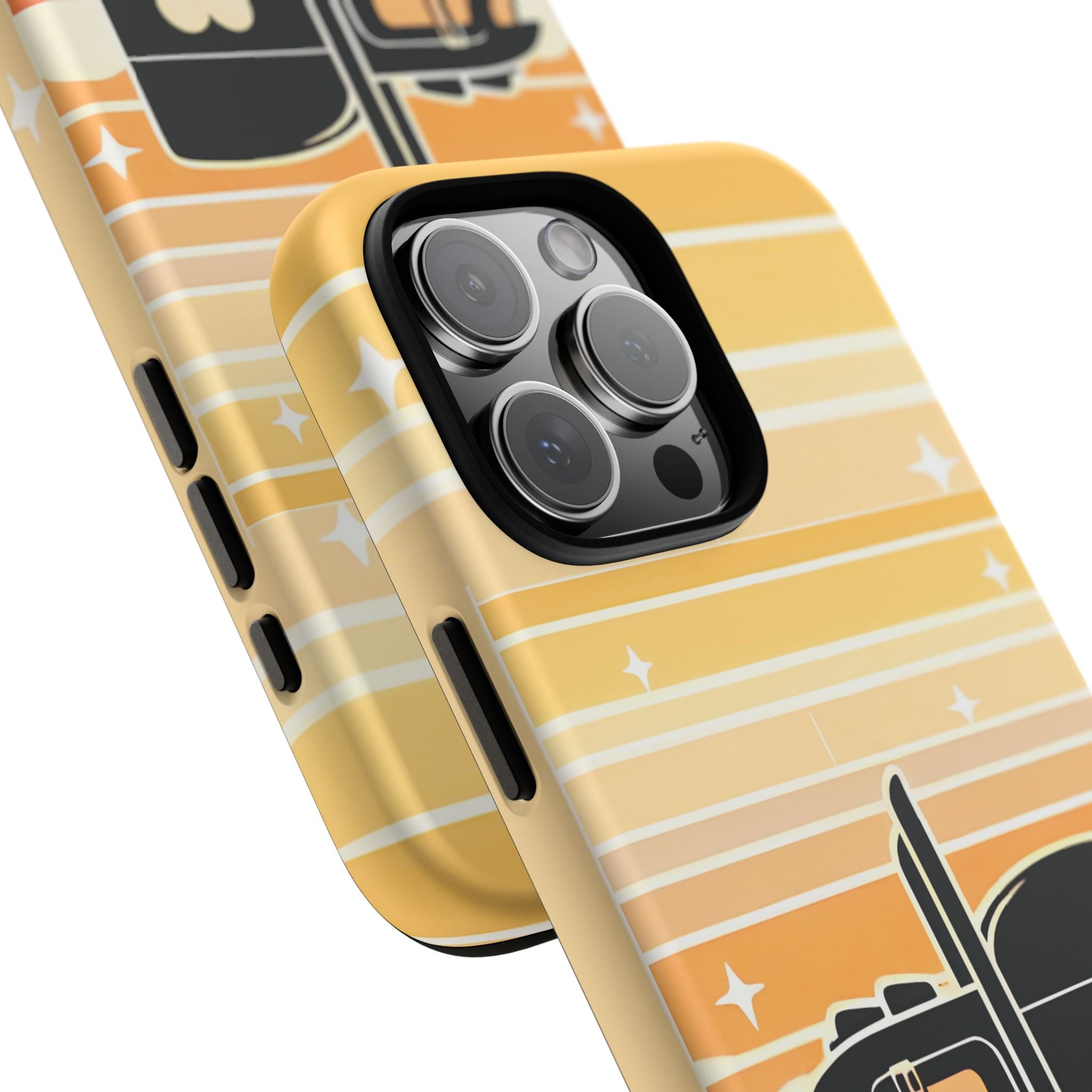 Trucker Heart Phone Case — Retro Semi Truck Protective Phone Cover