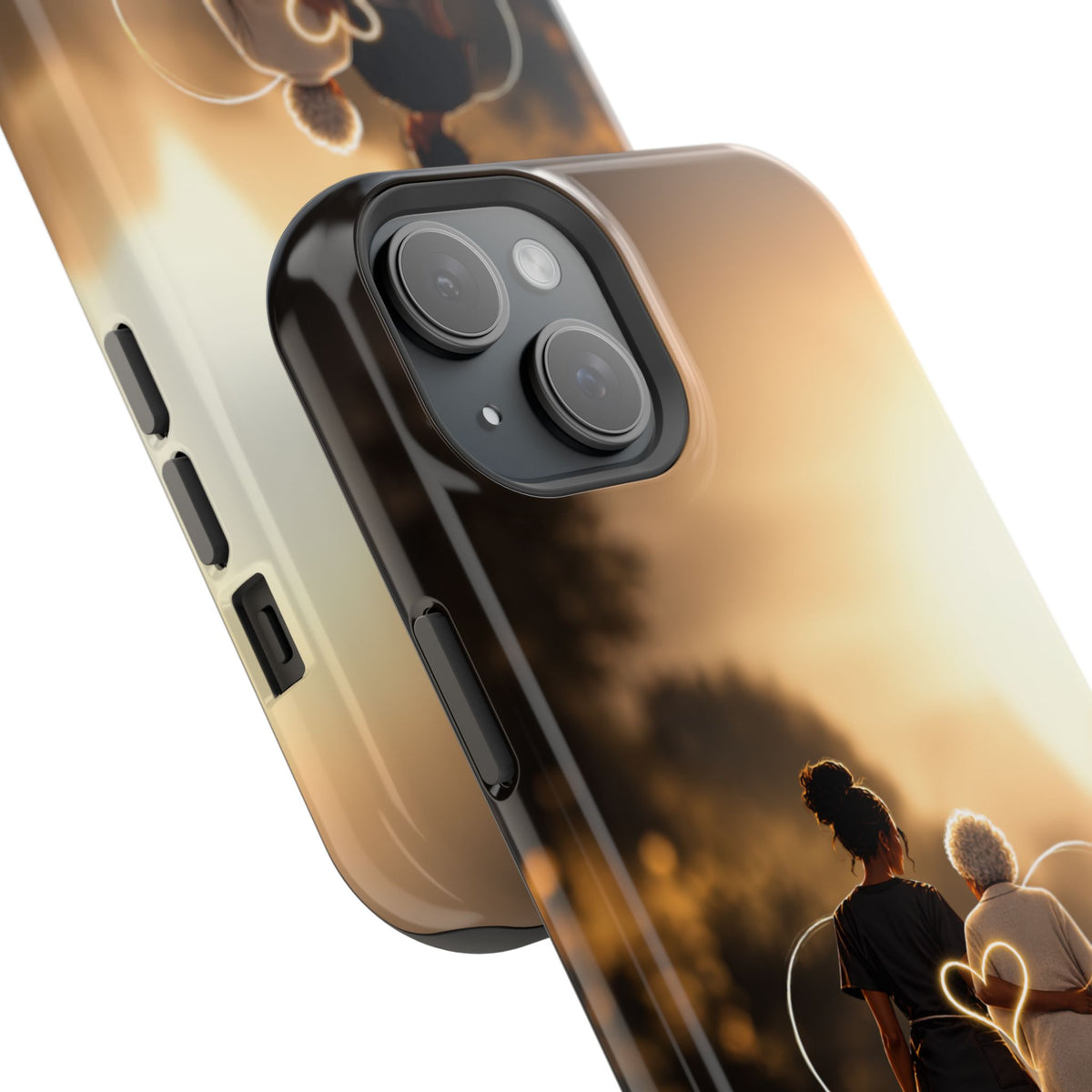 Caregiver Phone Case — Impact-Resistant Protective Case with Heart Design