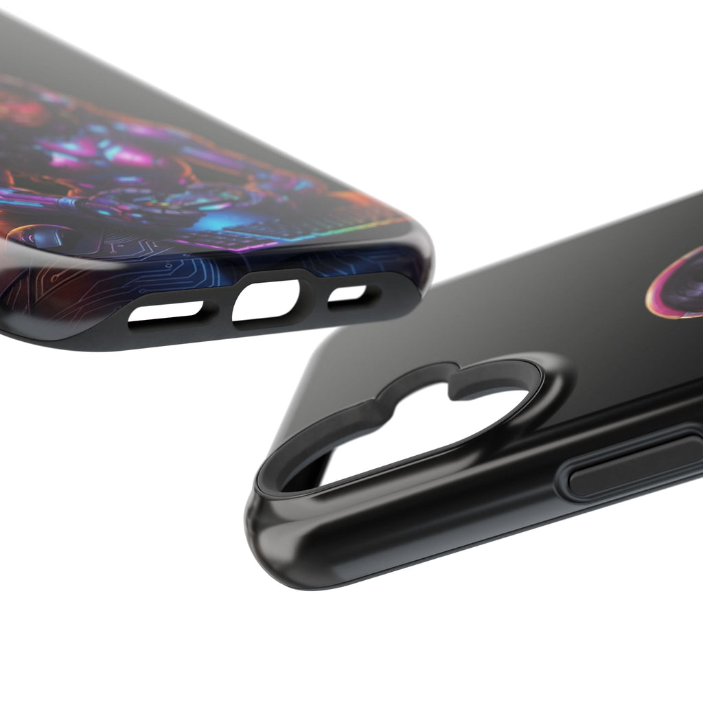 Gamer Girl Cyber Armor Phone Case — Impact‑Resistant Protective Cover