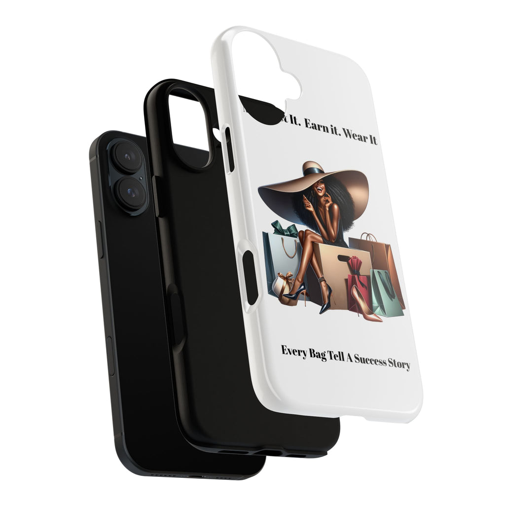 Phone Case - "Manifest It. Earn It. Wear It." Chic Shopper Design