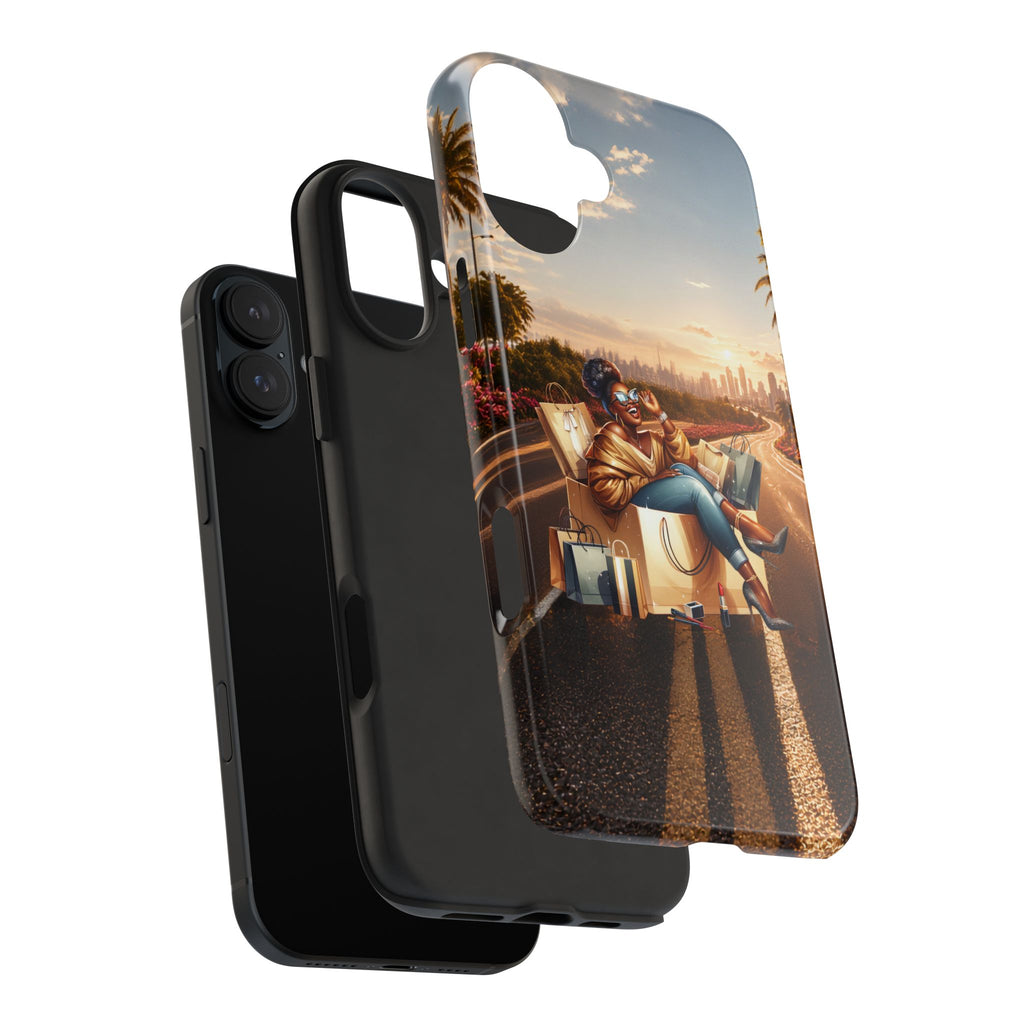 Sunset Roadtrip Tough Phone Case — Relaxed Traveler Design